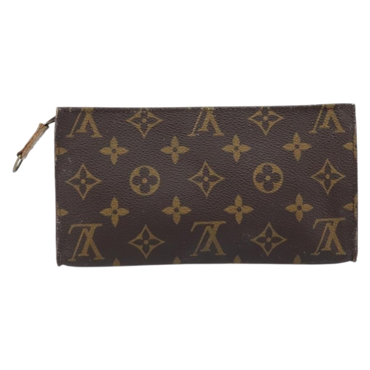 LOUIS VUITTON Monogram Bucket GM Accessory Pouch LV Auth YKZ387