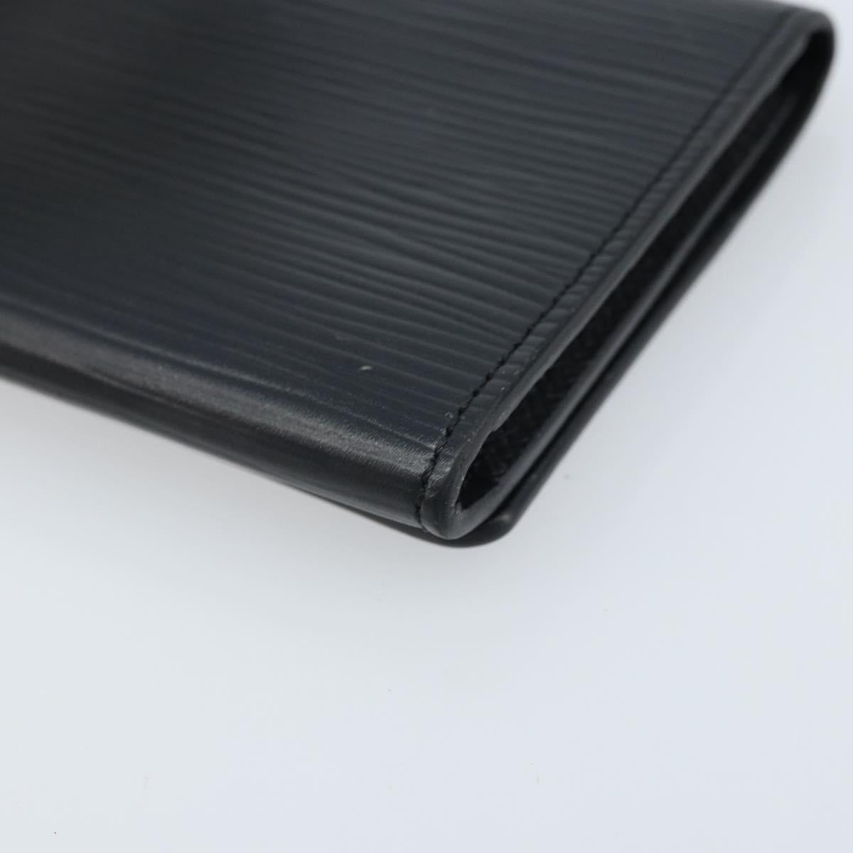 LOUIS VUITTON Epi Anvelop Cult De Vuitto Card Case Black M56169 LV Auth YKZ416