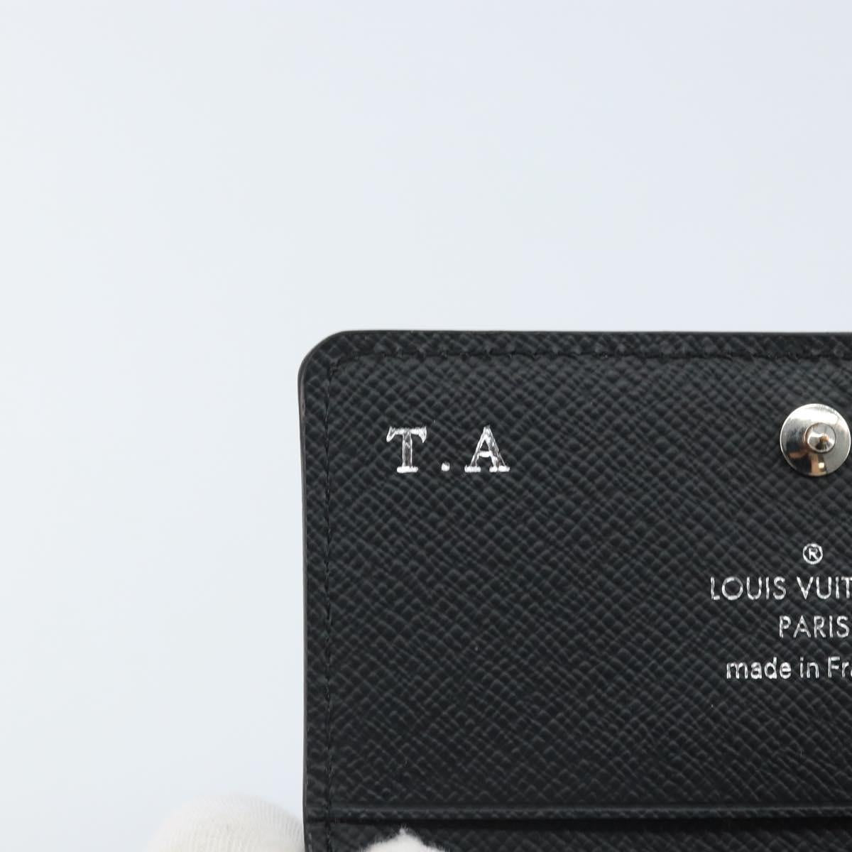 LOUIS VUITTON Epi Anvelop Cult De Vuitto Card Case Black M56169 LV Auth YKZ416