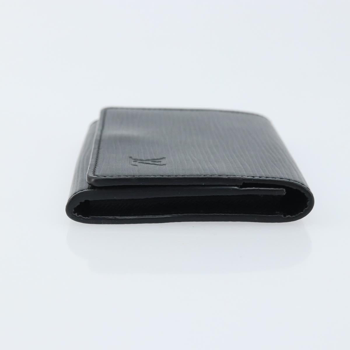 LOUIS VUITTON Epi Anvelop Cult De Vuitto Card Case Black M56169 LV Auth YKZ416