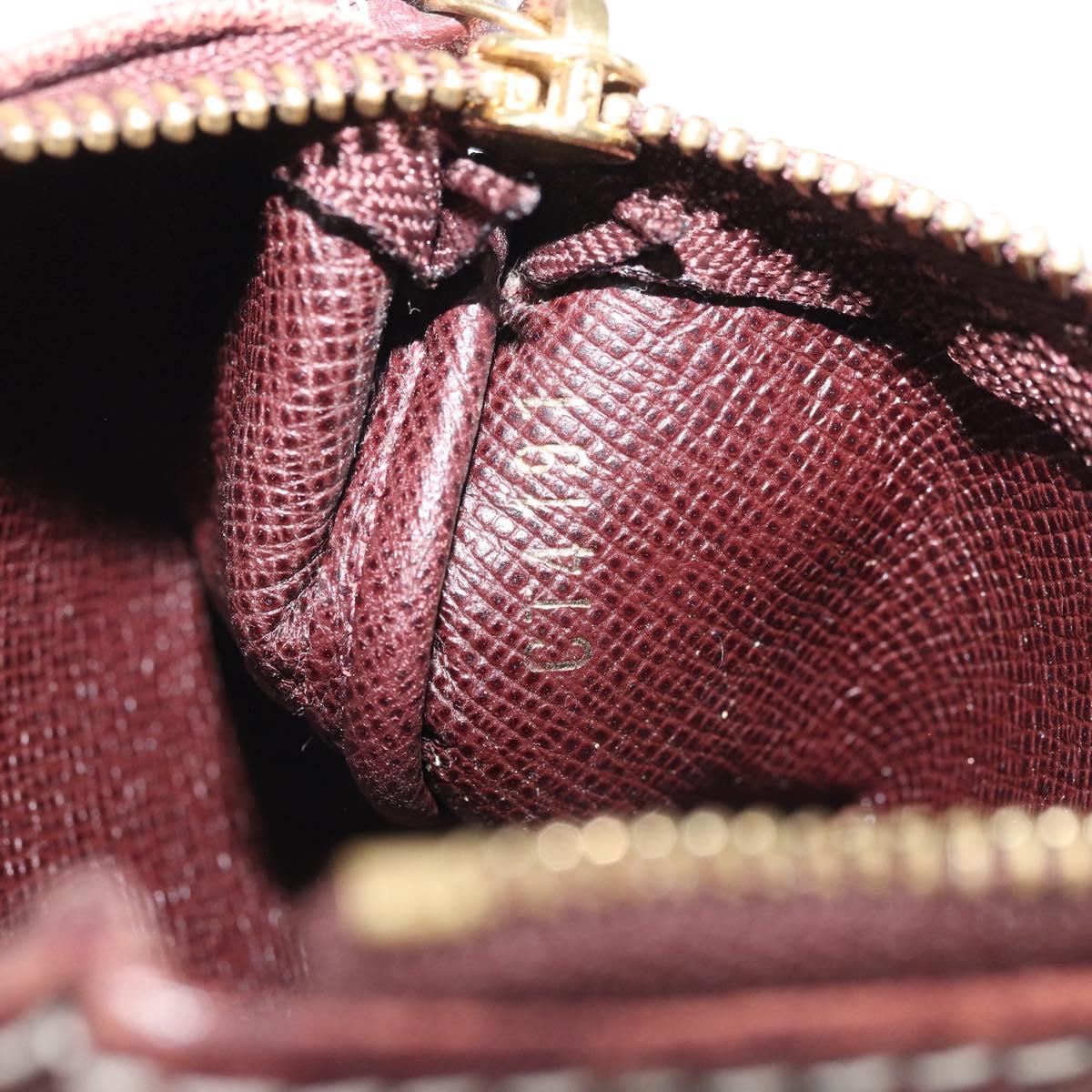 LOUIS VUITTON Monogram Idylle Pochette Cles Coin Purse Sepia M62996 Auth YKZ419