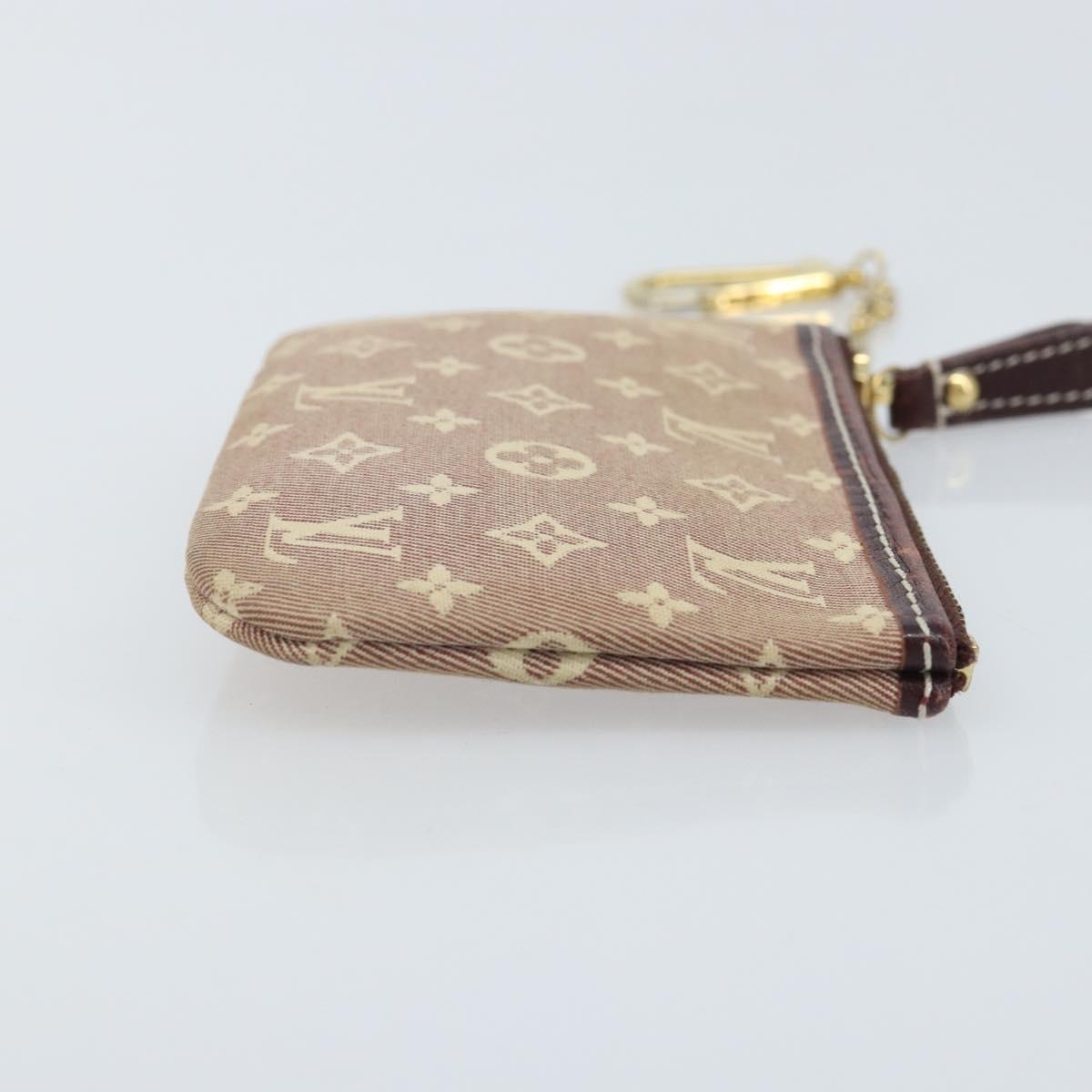 LOUIS VUITTON Monogram Idylle Pochette Cles Coin Purse Sepia M62996 Auth YKZ419