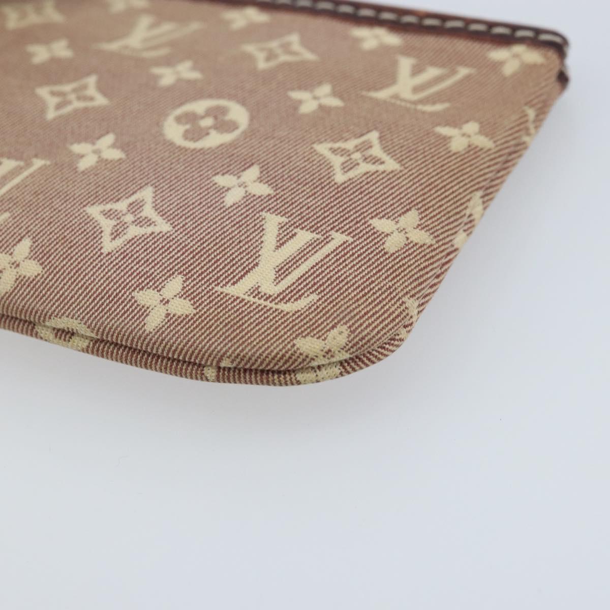 LOUIS VUITTON Monogram Idylle Pochette Cles Coin Purse Sepia M62996 Auth YKZ419