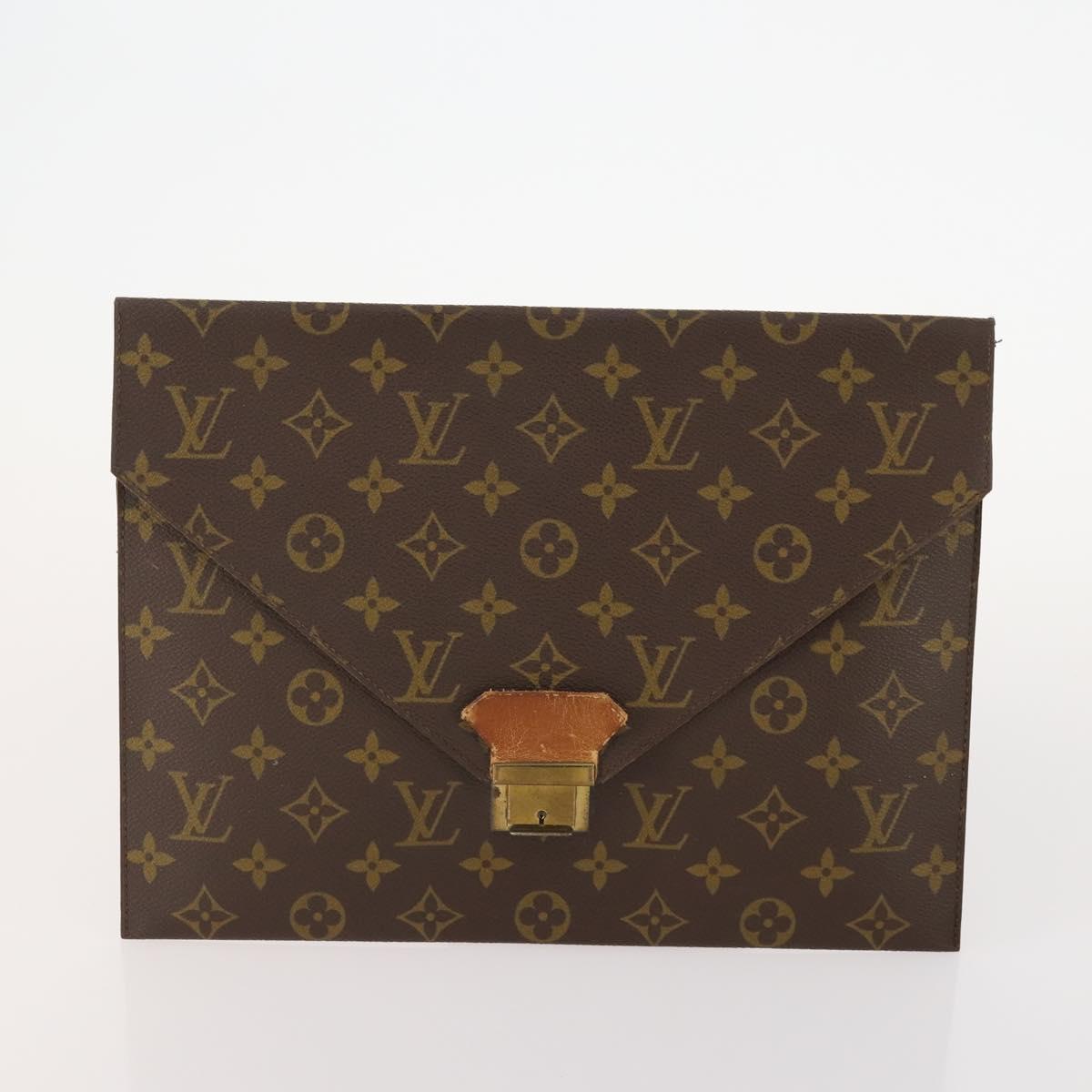 LOUIS VUITTON Monogram Clutch Bag 3 Set LV Auth YKZ426