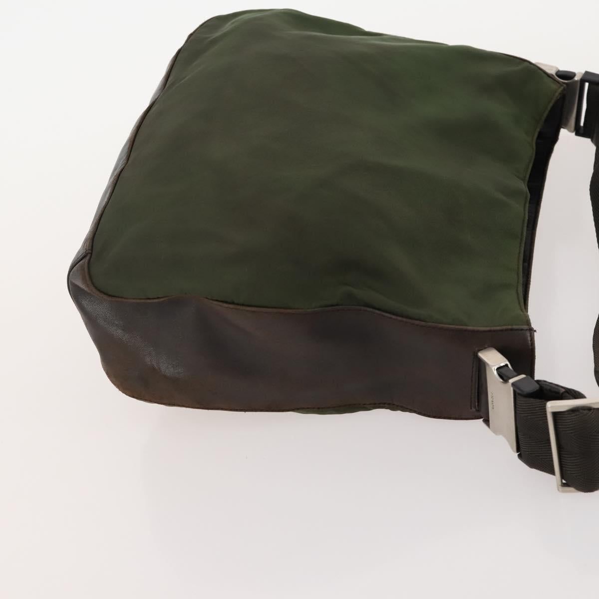 PRADA Sports Bag Nylon 4 Set Khaki Brown Auth YKZ430