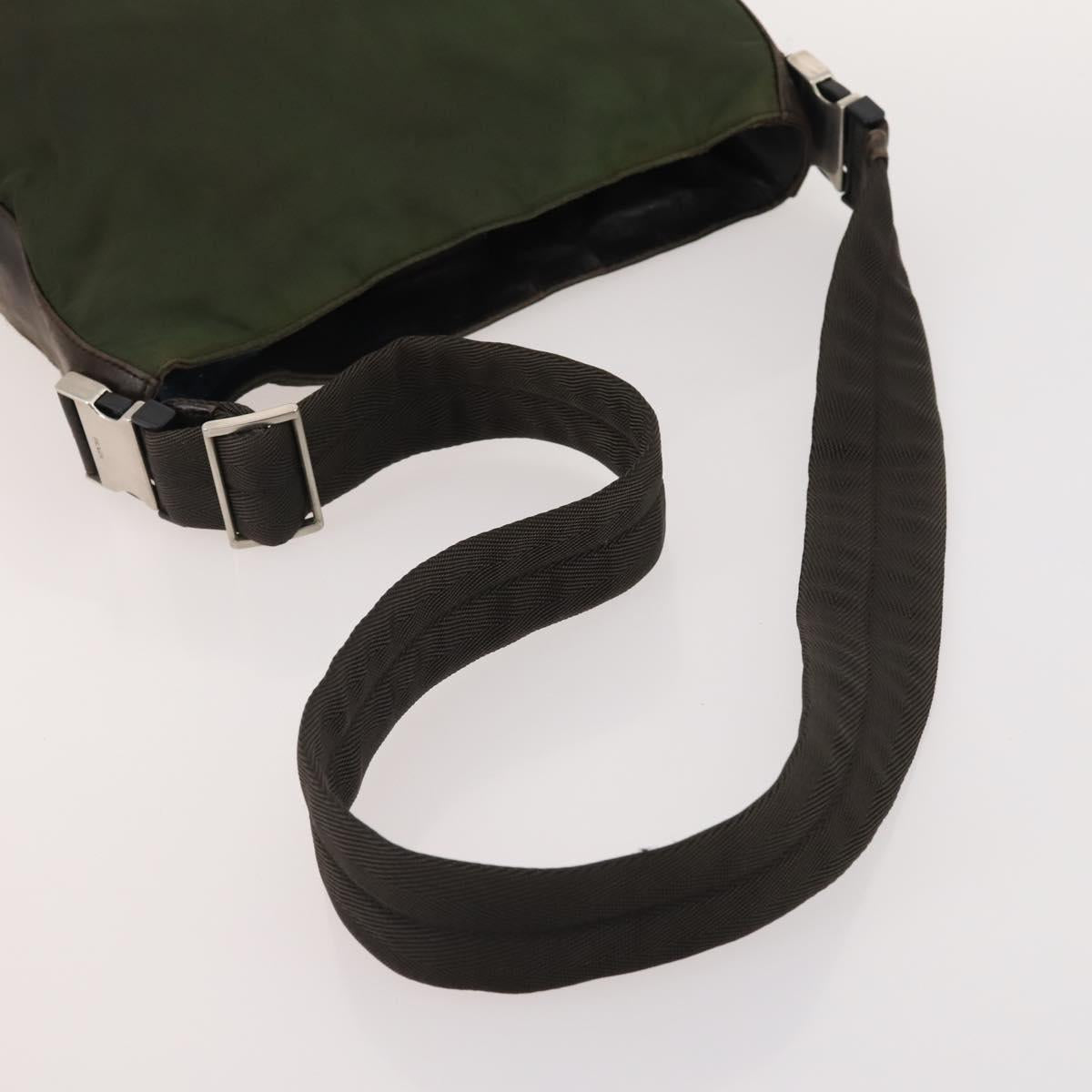 PRADA Sports Bag Nylon 4 Set Khaki Brown Auth YKZ430