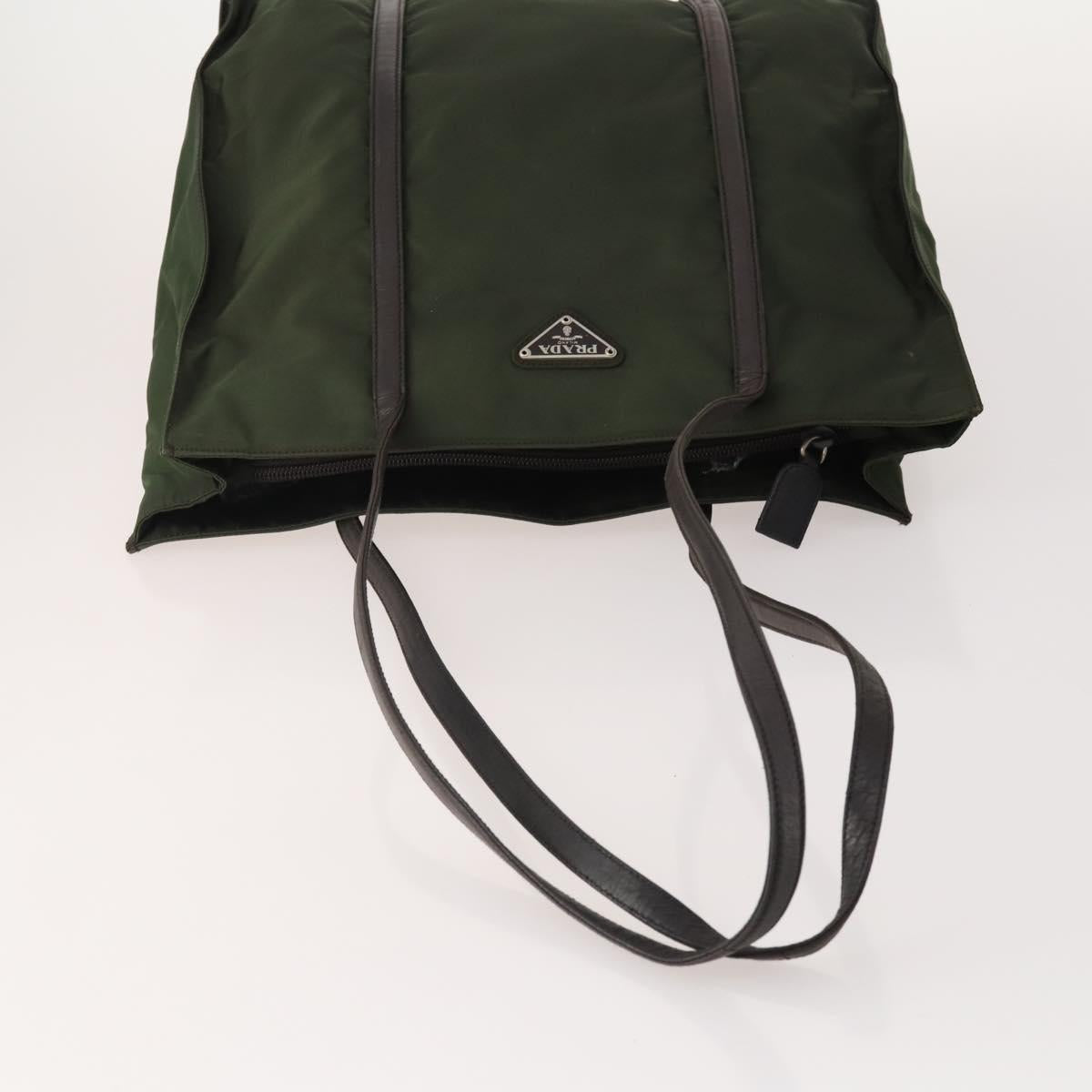 PRADA Sports Bag Nylon 4 Set Khaki Brown Auth YKZ430