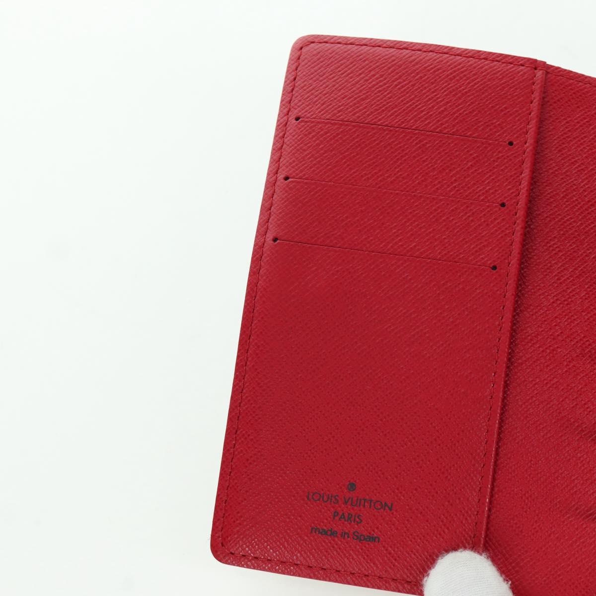 LOUIS VUITTON Monogram Cherry Agenda PM Day Cover Red R21023 LV Auth YKZ480SM