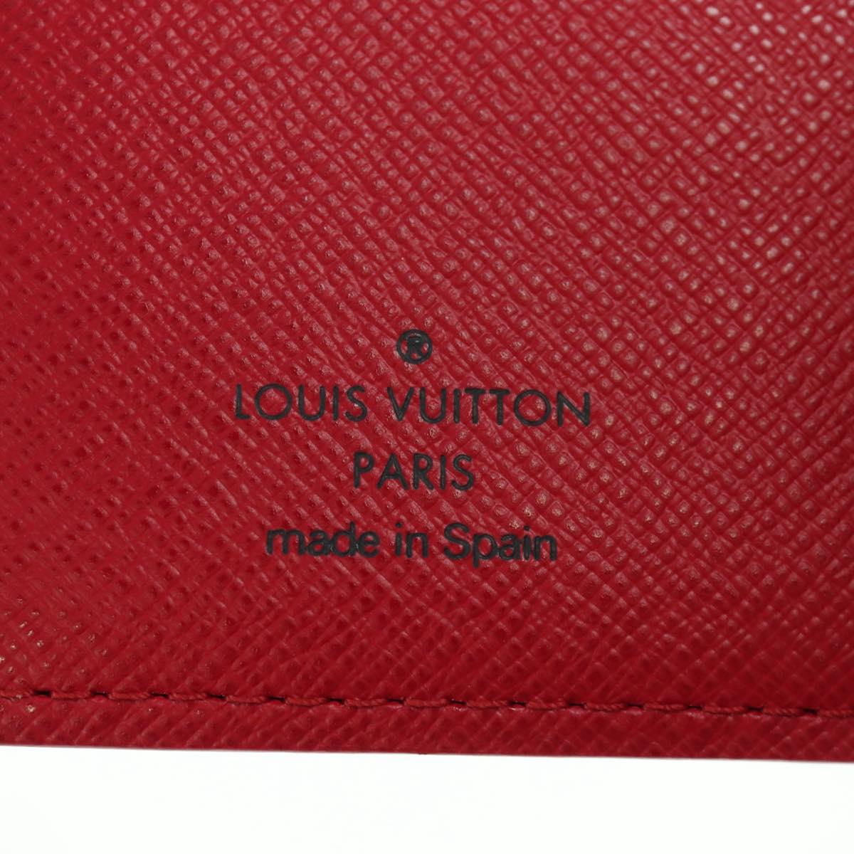 LOUIS VUITTON Monogram Cherry Agenda PM Day Cover Red R21023 LV Auth YKZ480SM