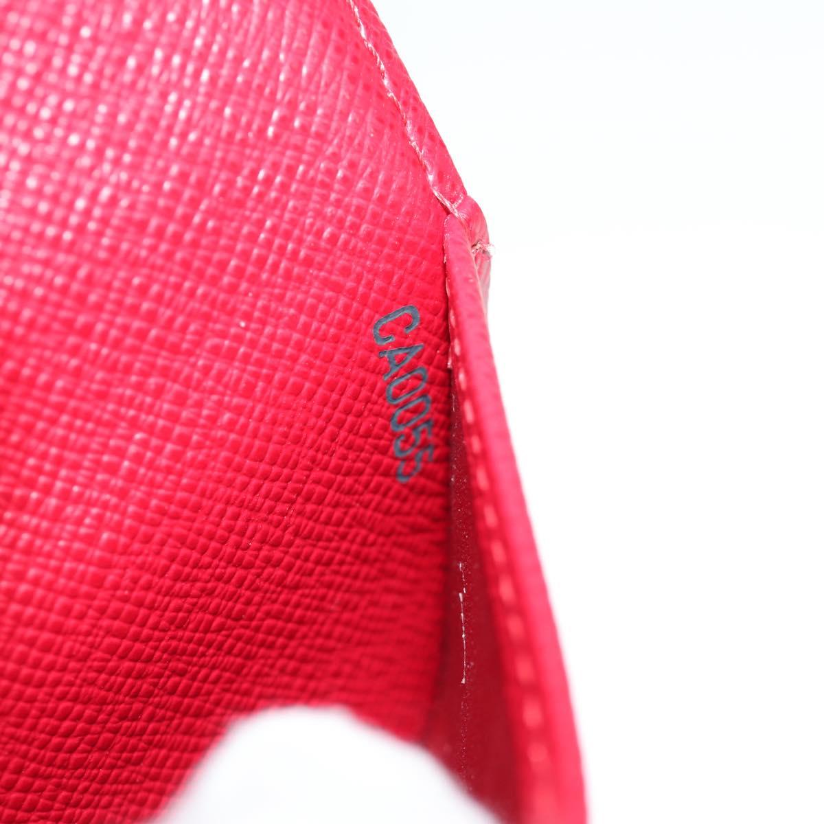 LOUIS VUITTON Monogram Cherry Agenda PM Day Cover Red R21023 LV Auth YKZ480SM