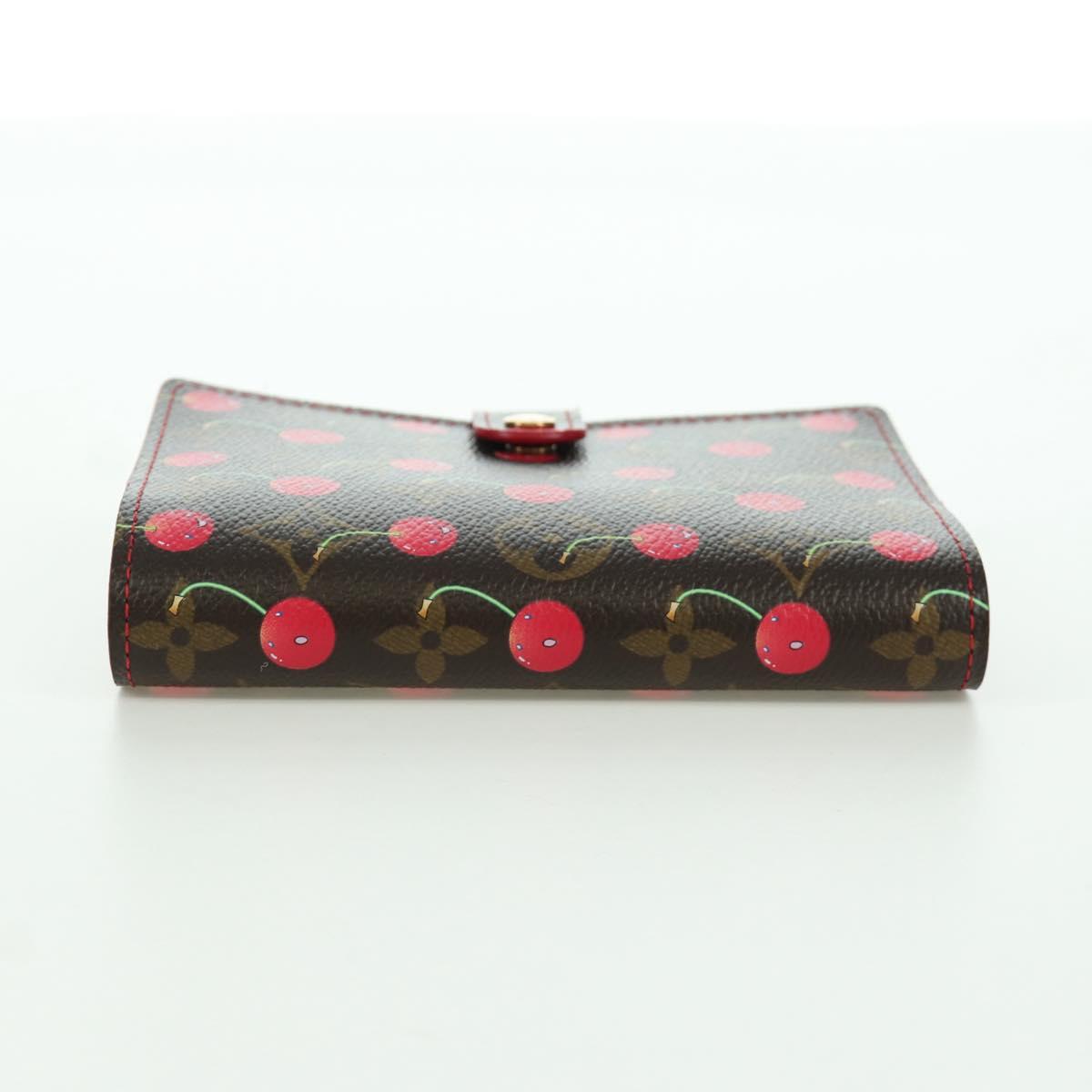 LOUIS VUITTON Monogram Cherry Agenda PM Day Cover Red R21023 LV Auth YKZ480SM