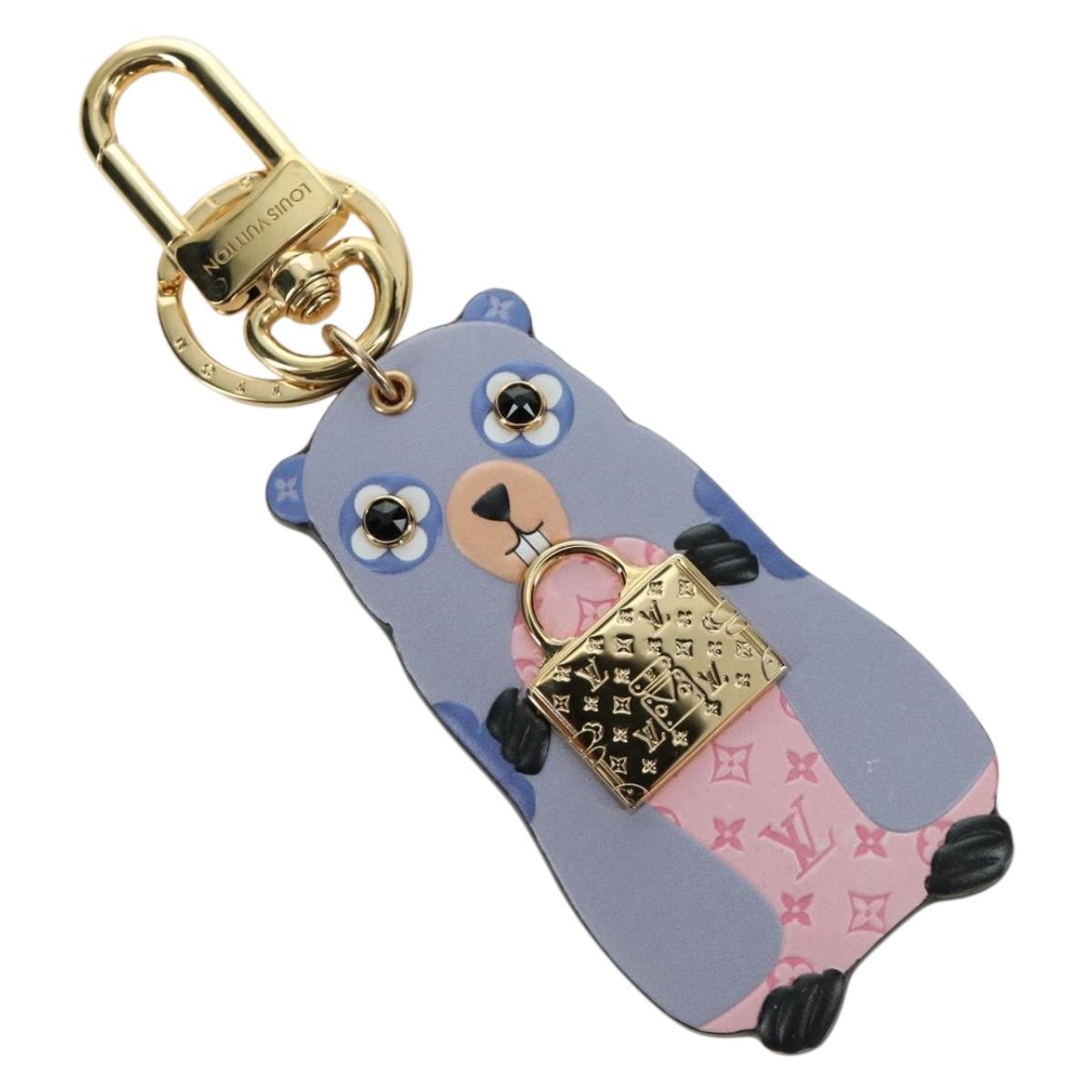 LOUIS VUITTON Monogram LV Marmot Charm Purple M01350 LV Auth YKZ484M