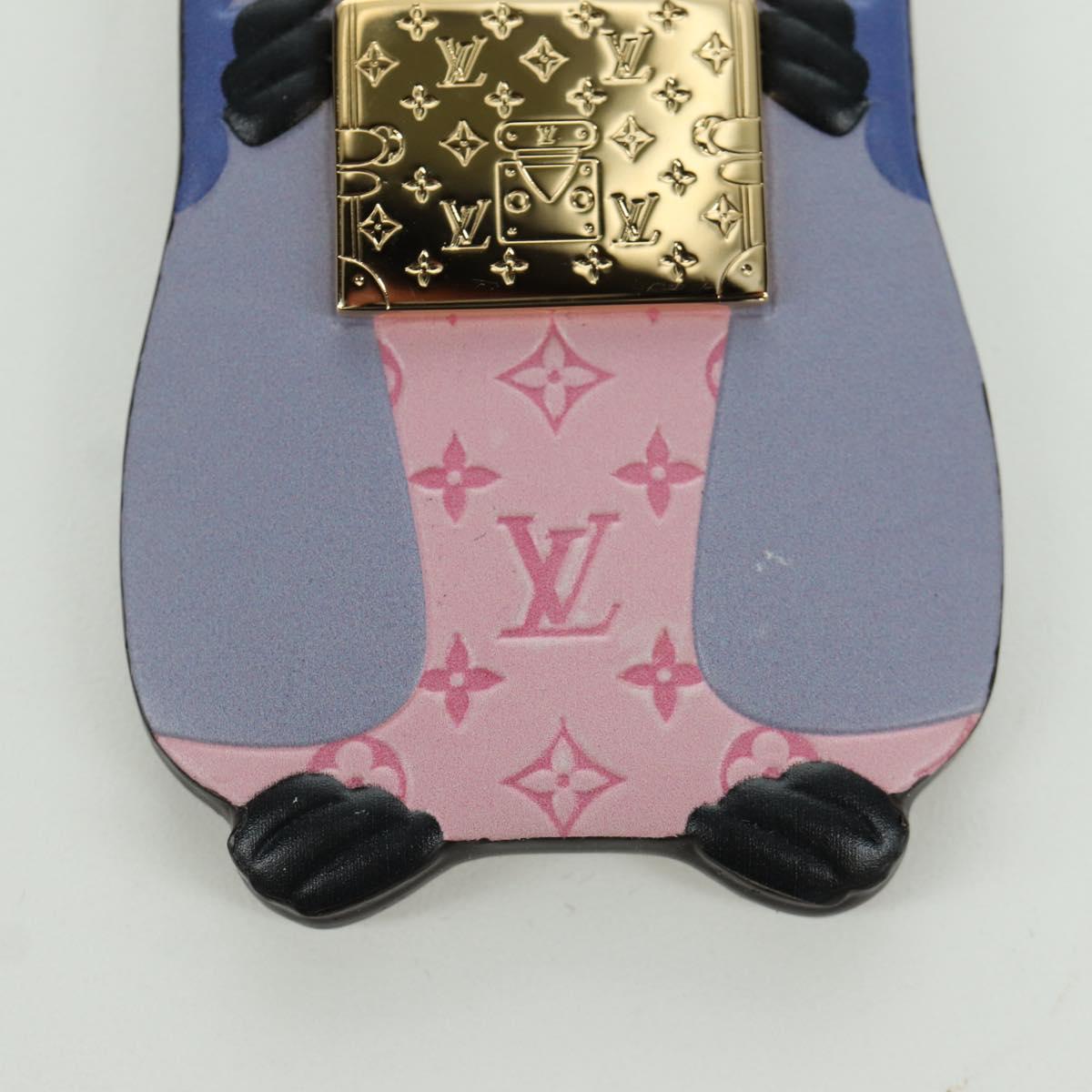LOUIS VUITTON Monogram LV Marmot Charm Purple M01350 LV Auth YKZ484M
