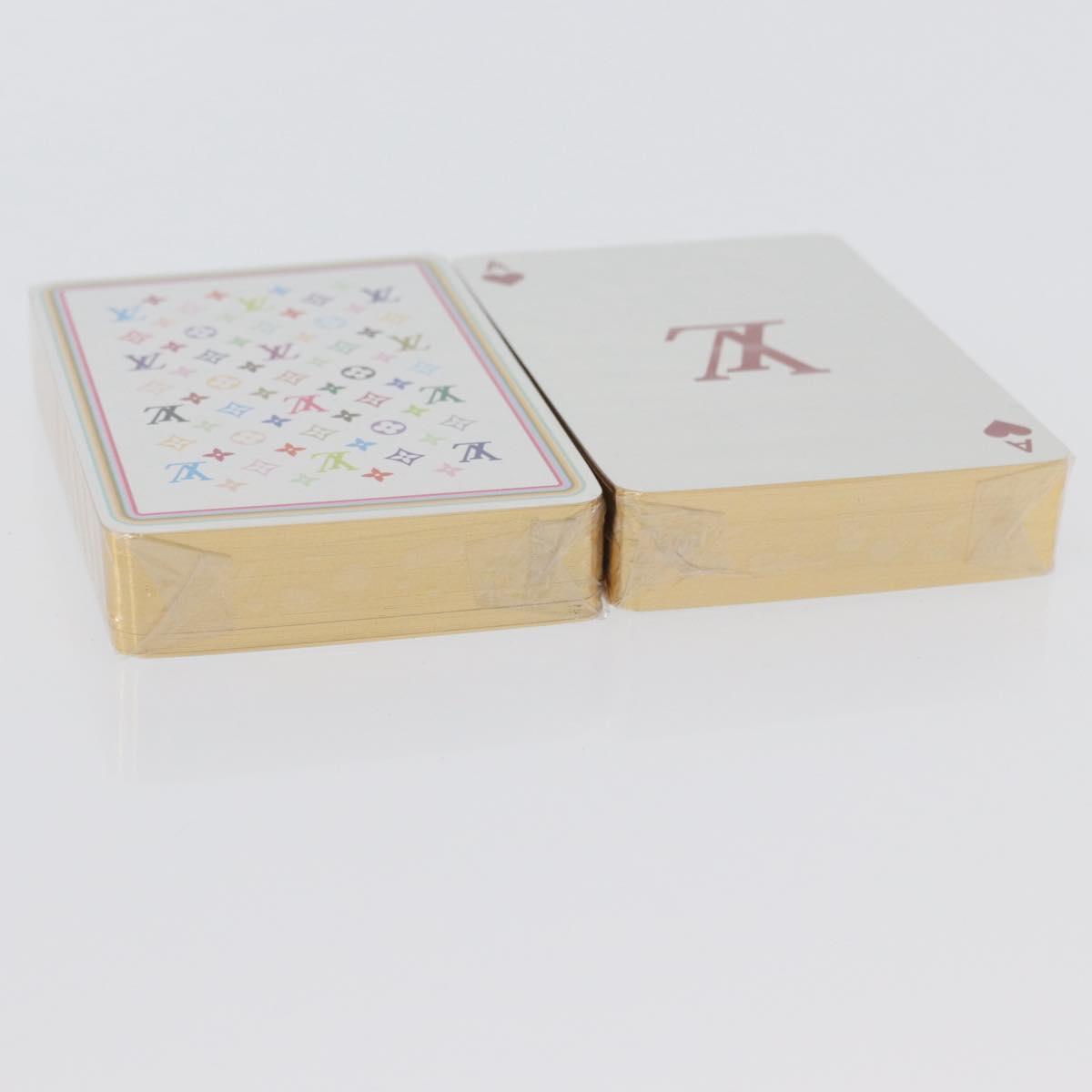 LOUIS VUITTON Multicolor Playing Cards Black White LV Auth YKZ485