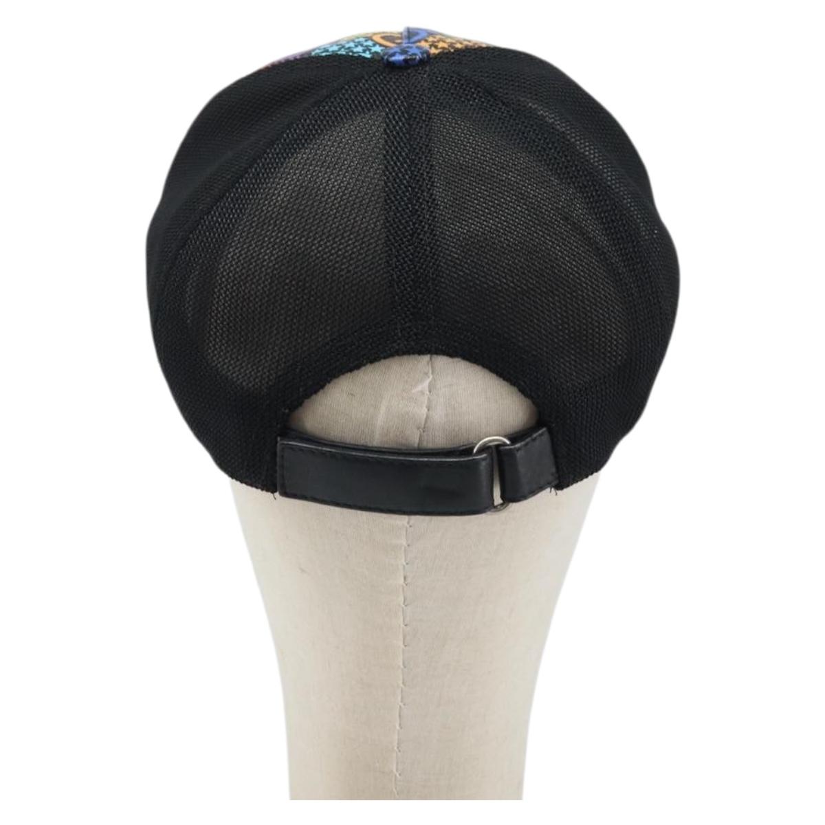 GUCCI GG Psychedelic Cap PVC Multicolor 517074 Auth YKZ486A