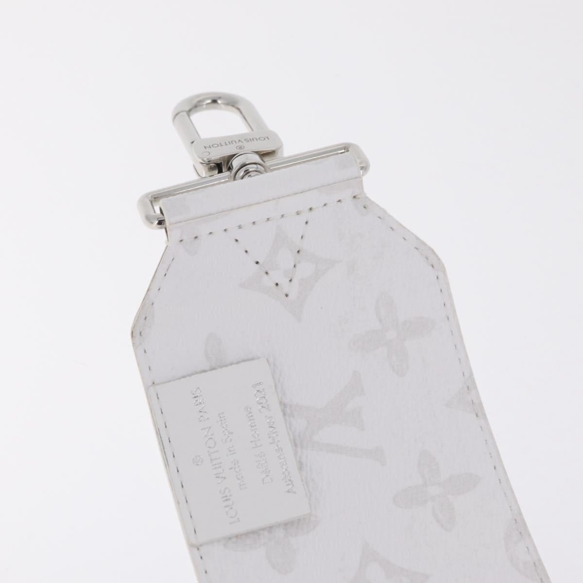 LOUIS VUITTON Bandouliere 80 Shoulder Strap 48.8"" White J02536 LV Auth YKZ505M