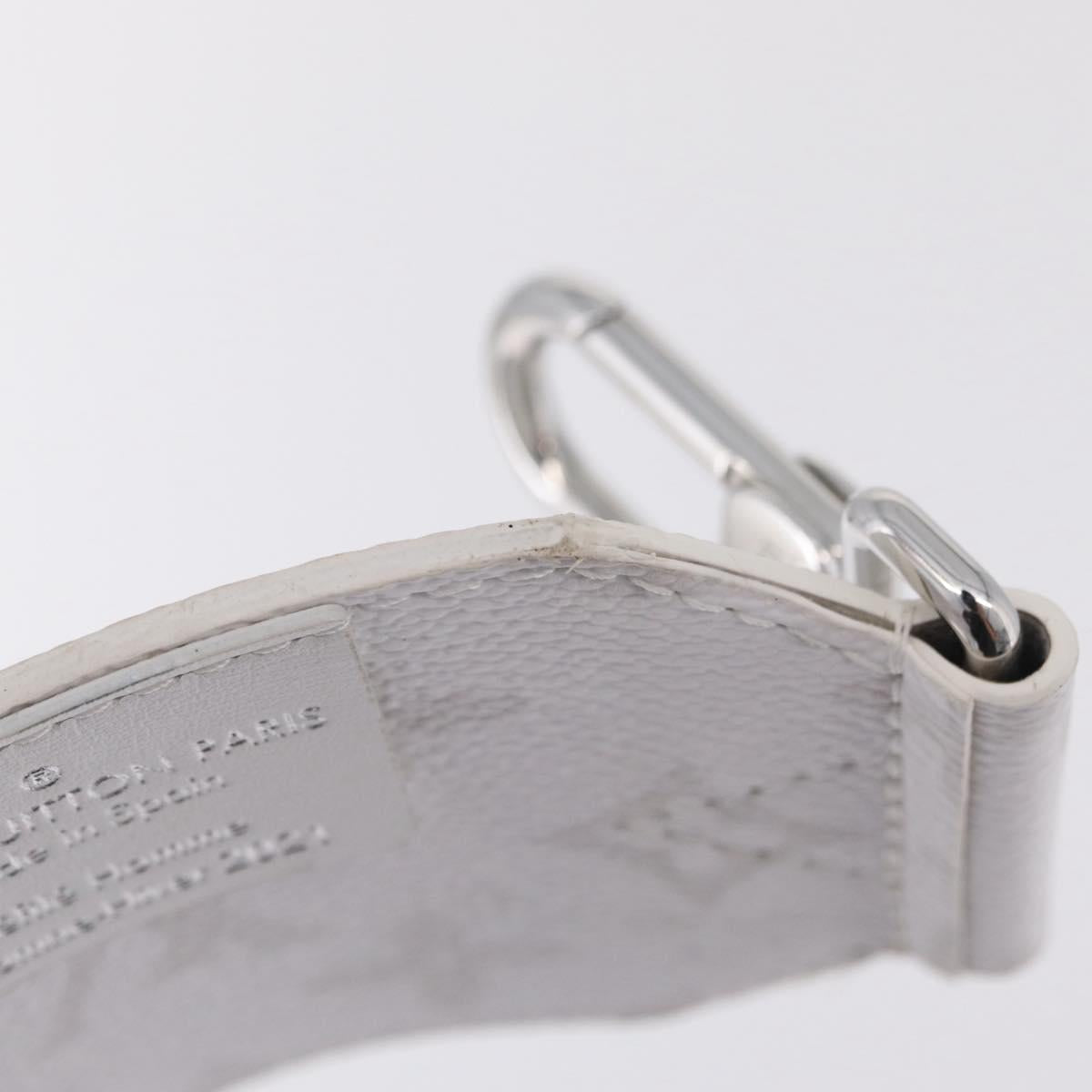 LOUIS VUITTON Bandouliere 80 Shoulder Strap 48.8"" White J02536 LV Auth YKZ505M