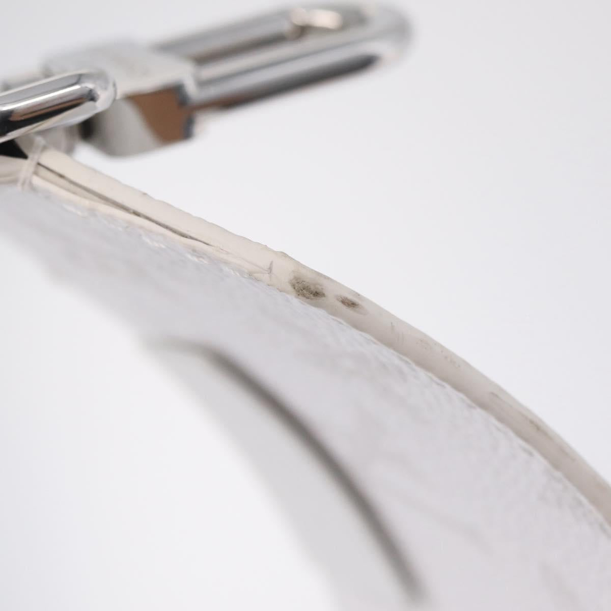 LOUIS VUITTON Bandouliere 80 Shoulder Strap 48.8"" White J02536 LV Auth YKZ505M