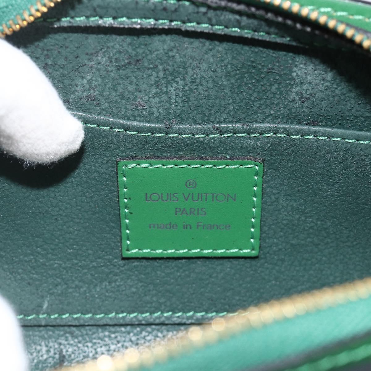 LOUIS VUITTON Epi Dauphine PM Cosmetic Pouch Green M48444 LV Auth YKZ508