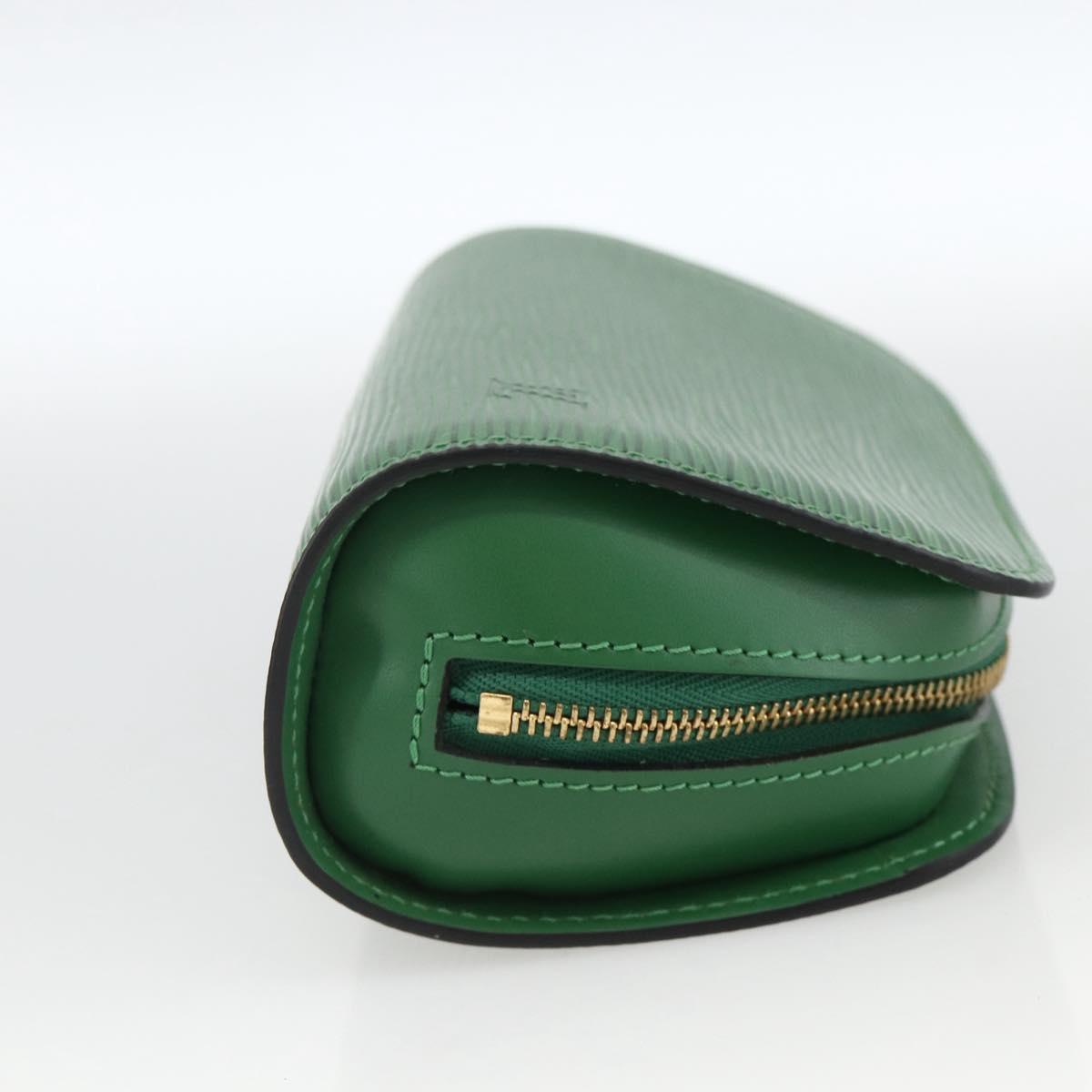 LOUIS VUITTON Epi Dauphine PM Cosmetic Pouch Green M48444 LV Auth YKZ508