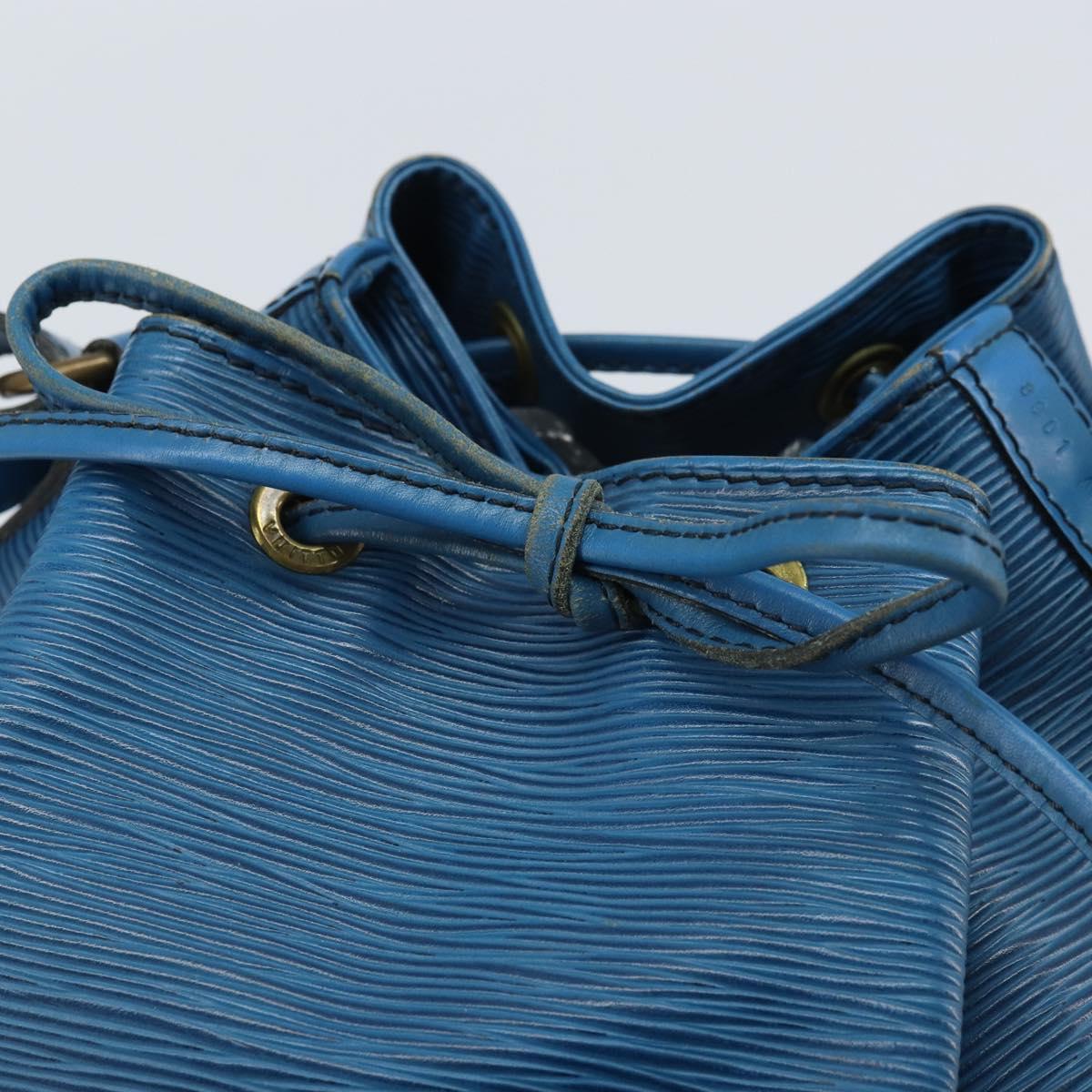 LOUIS VUITTON Epi Petit Noe Shoulder Bag Blue M44105 LV Auth YKZ515