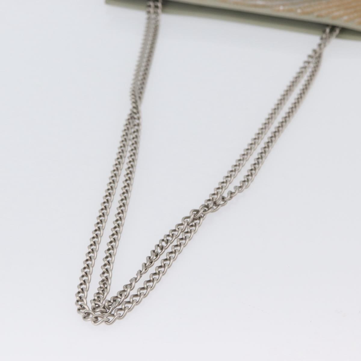 CHANEL Chain Shoulder Bag Sequin Greige Silver CC Auth YKZ542A