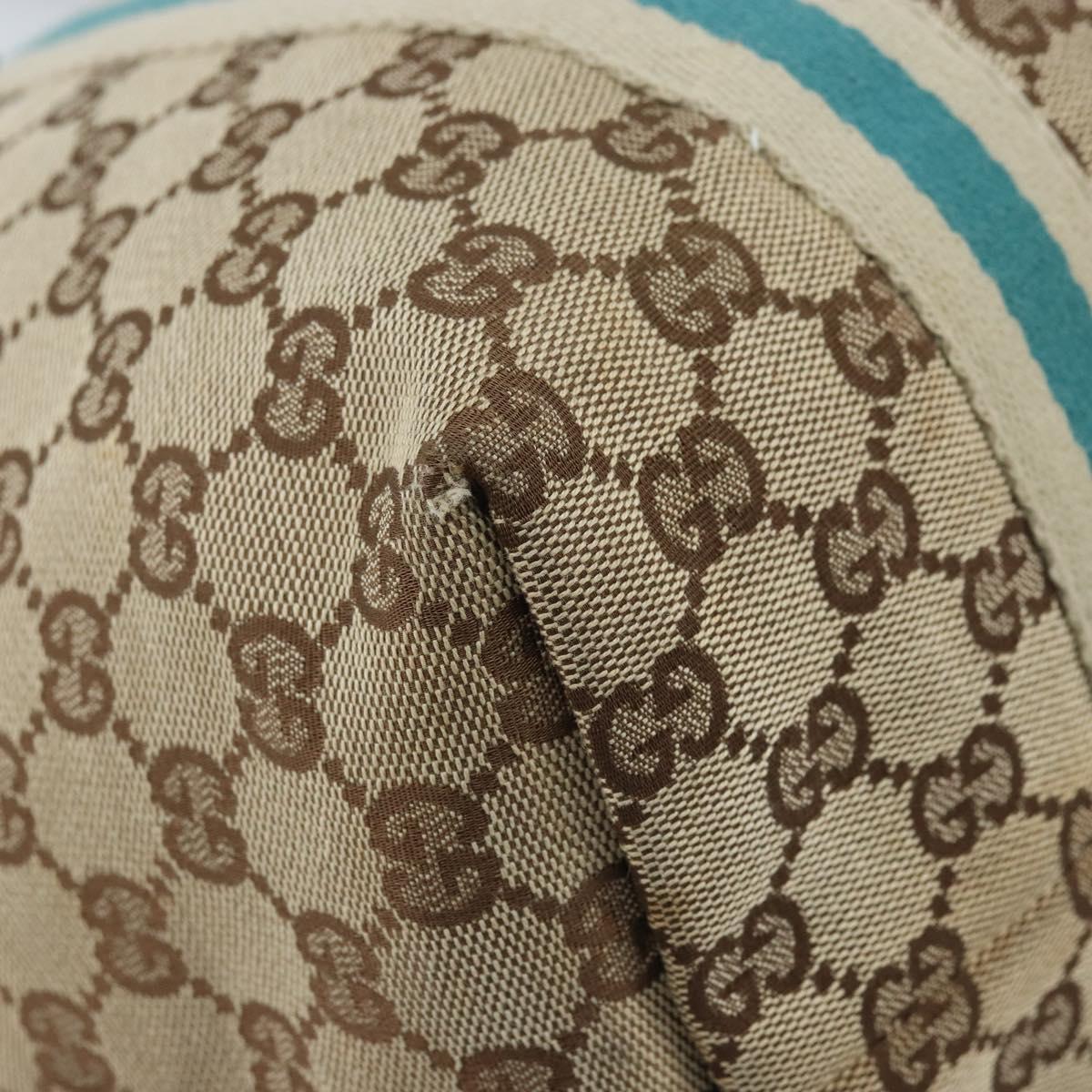 GUCCI GG Canvas Sherry Line Tote Bag Beige Gold 139260 Auth YKZ549