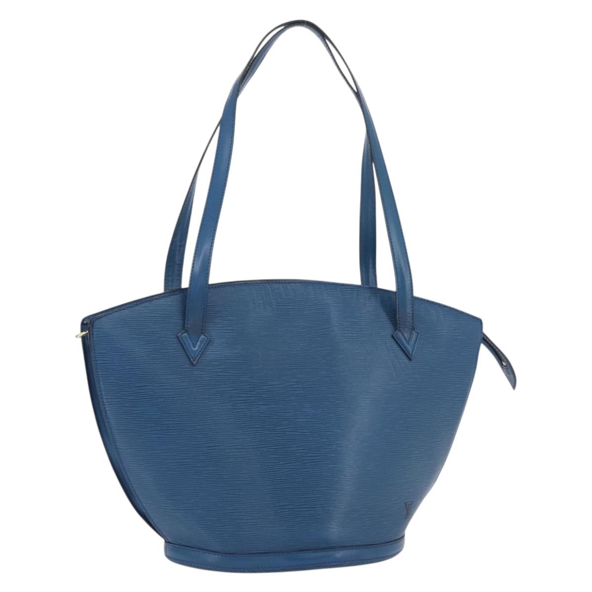 LOUIS VUITTON Epi Saint Jacques Shopping Shoulder Bag Blue M52275 LV Auth YKZ551