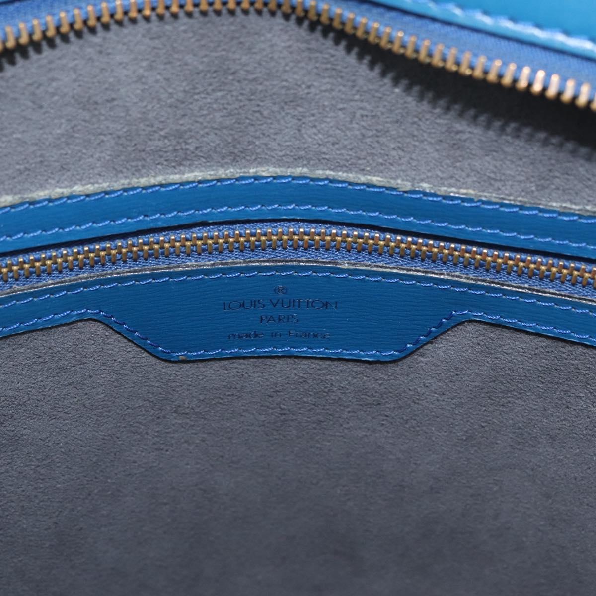 LOUIS VUITTON Epi Saint Jacques Shopping Shoulder Bag Blue M52275 LV Auth YKZ551