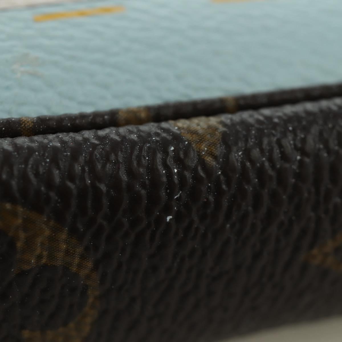 LOUIS VUITTON Monogram Vivienne Mini Pochette Accessoires M81633 Auth YKZ562SAM