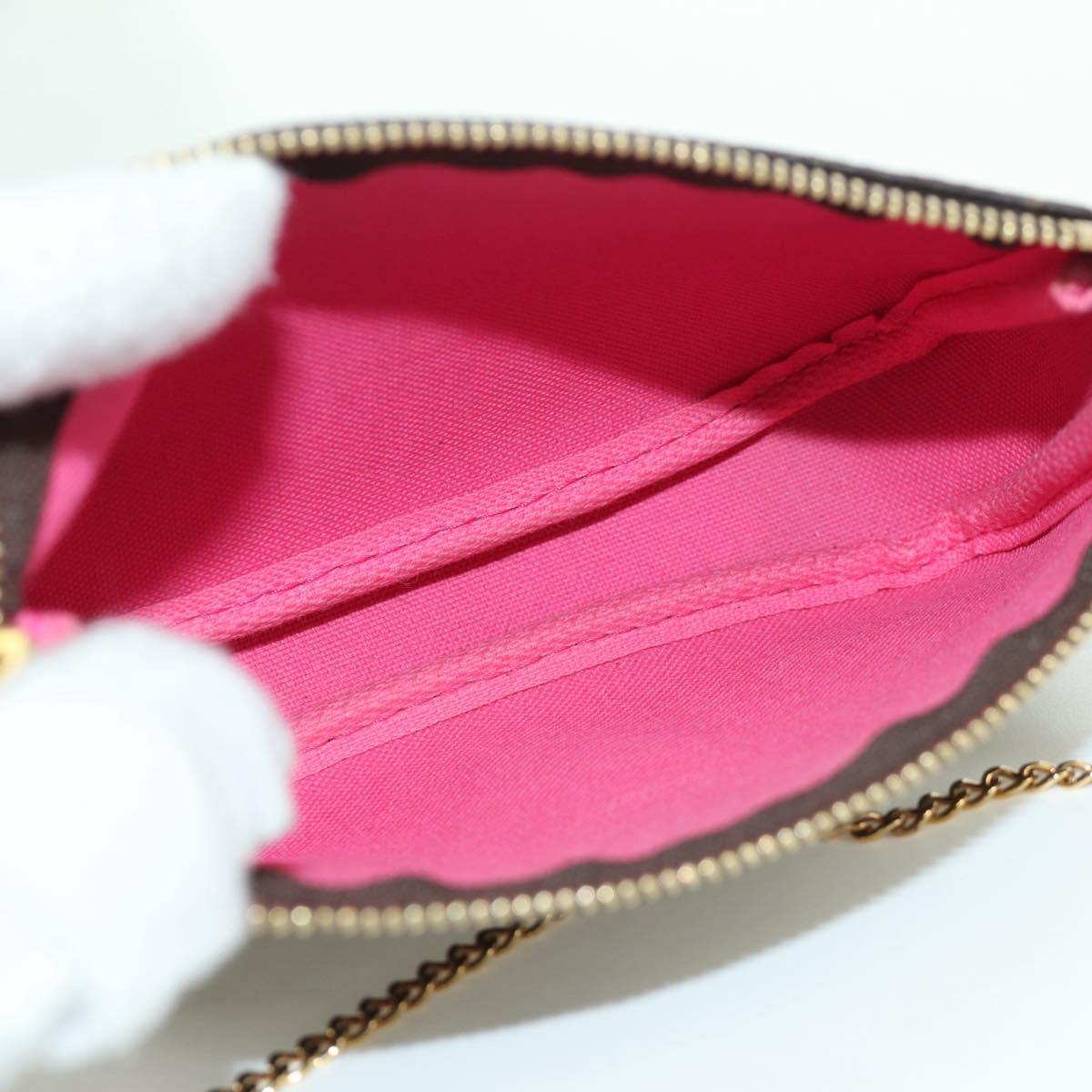 LOUIS VUITTON Monogram Vivienne Mini Pochette Accessoires M81633 Auth YKZ562SAM