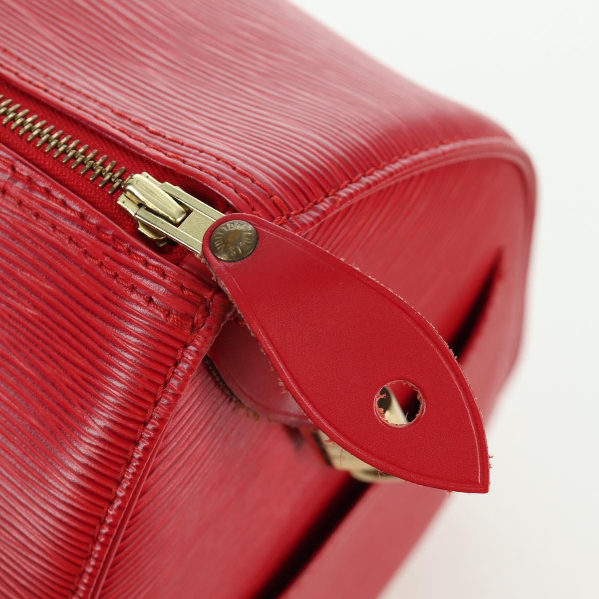 LOUIS VUITTON Epi Speedy 35 Hand Bag Castilian Red M42997 LV Auth YKZ570V