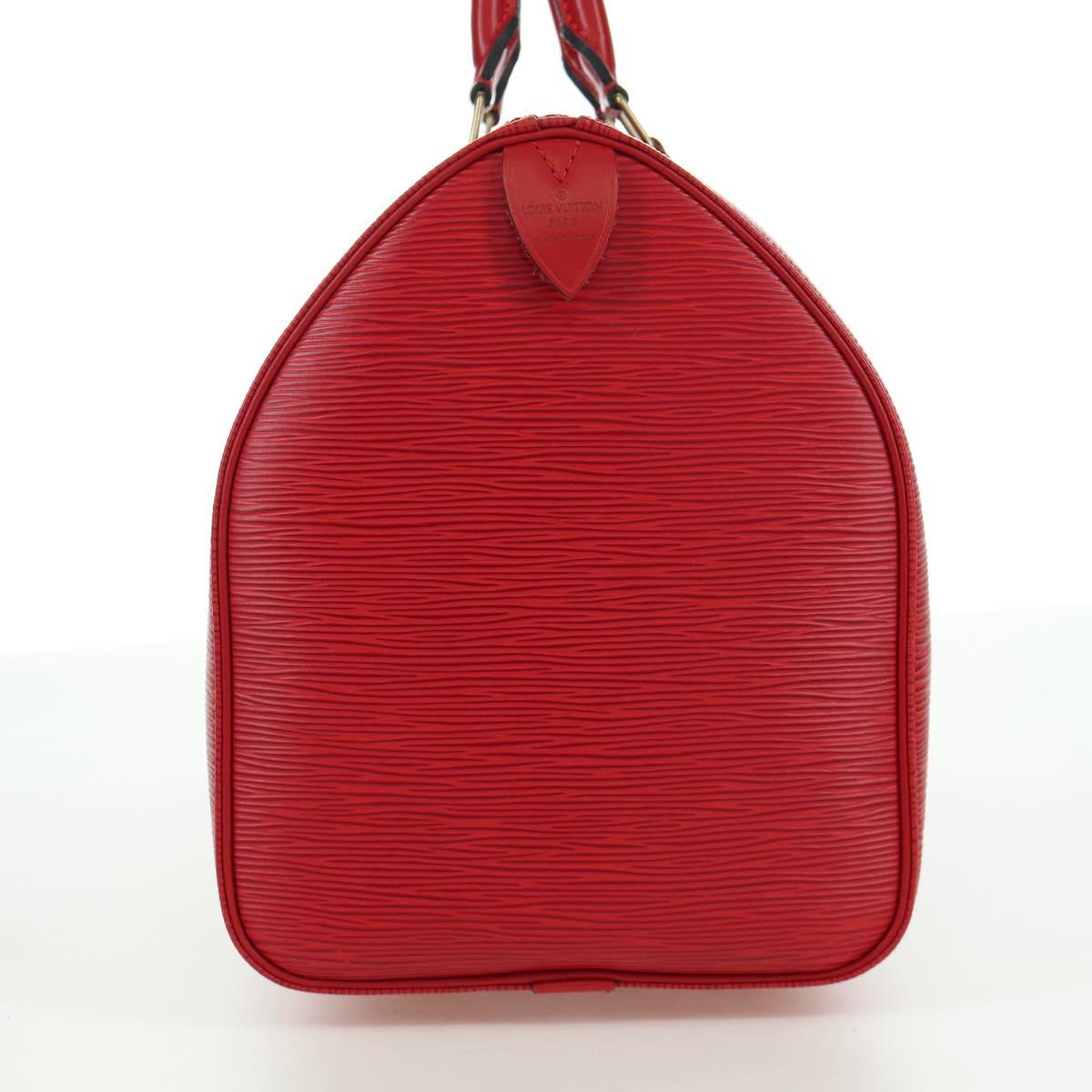 LOUIS VUITTON Epi Speedy 35 Hand Bag Castilian Red M42997 LV Auth YKZ570V