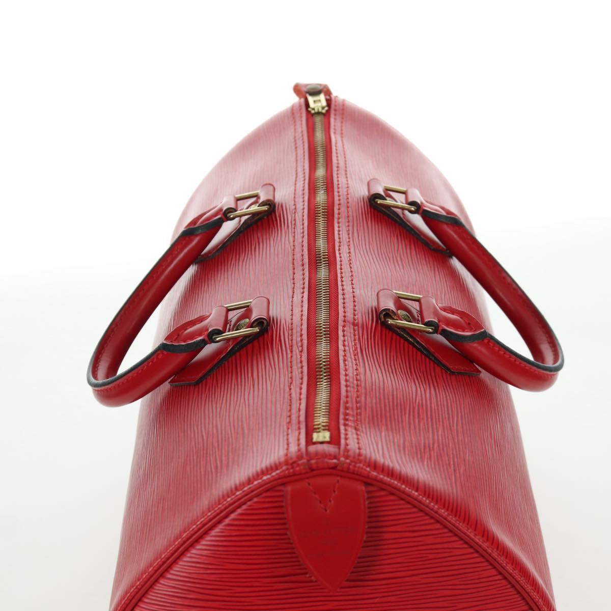 LOUIS VUITTON Epi Speedy 35 Hand Bag Castilian Red M42997 LV Auth YKZ570V