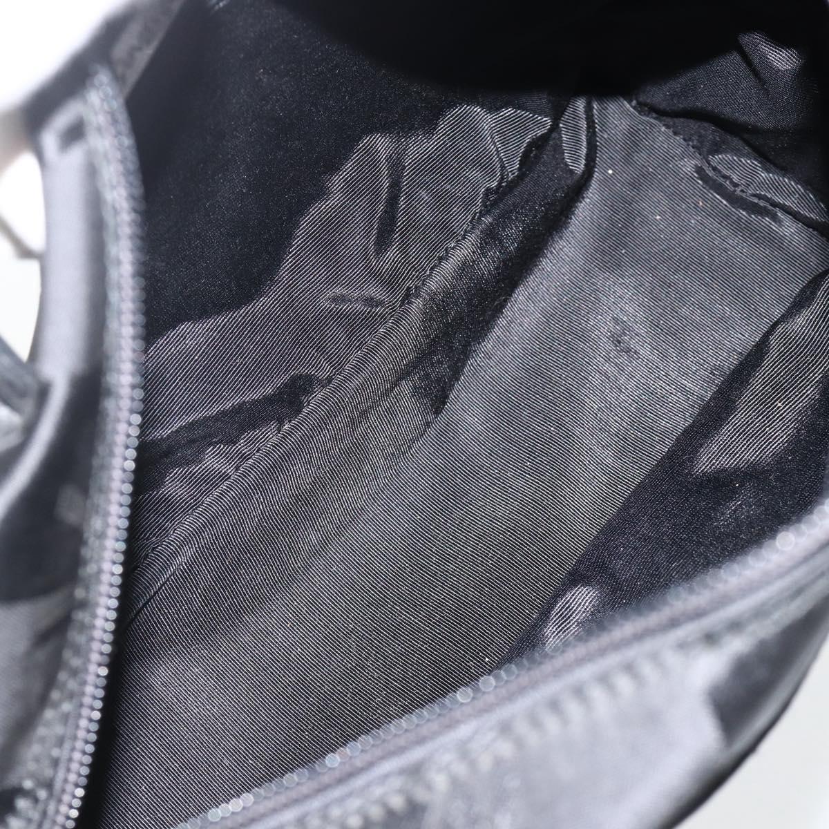 SAINT LAURENT Cassandra Tote Bag Canvas Black Silver Auth YKZ573A