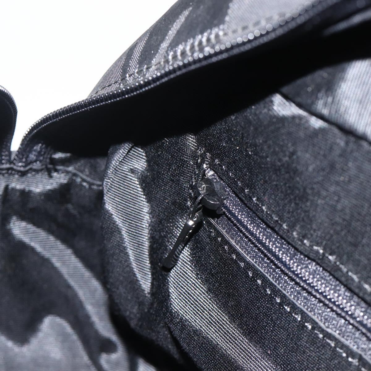 SAINT LAURENT Cassandra Tote Bag Canvas Black Silver Auth YKZ573A
