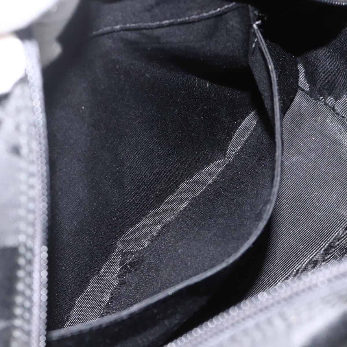 SAINT LAURENT Cassandra Tote Bag Canvas Black Silver Auth YKZ573A