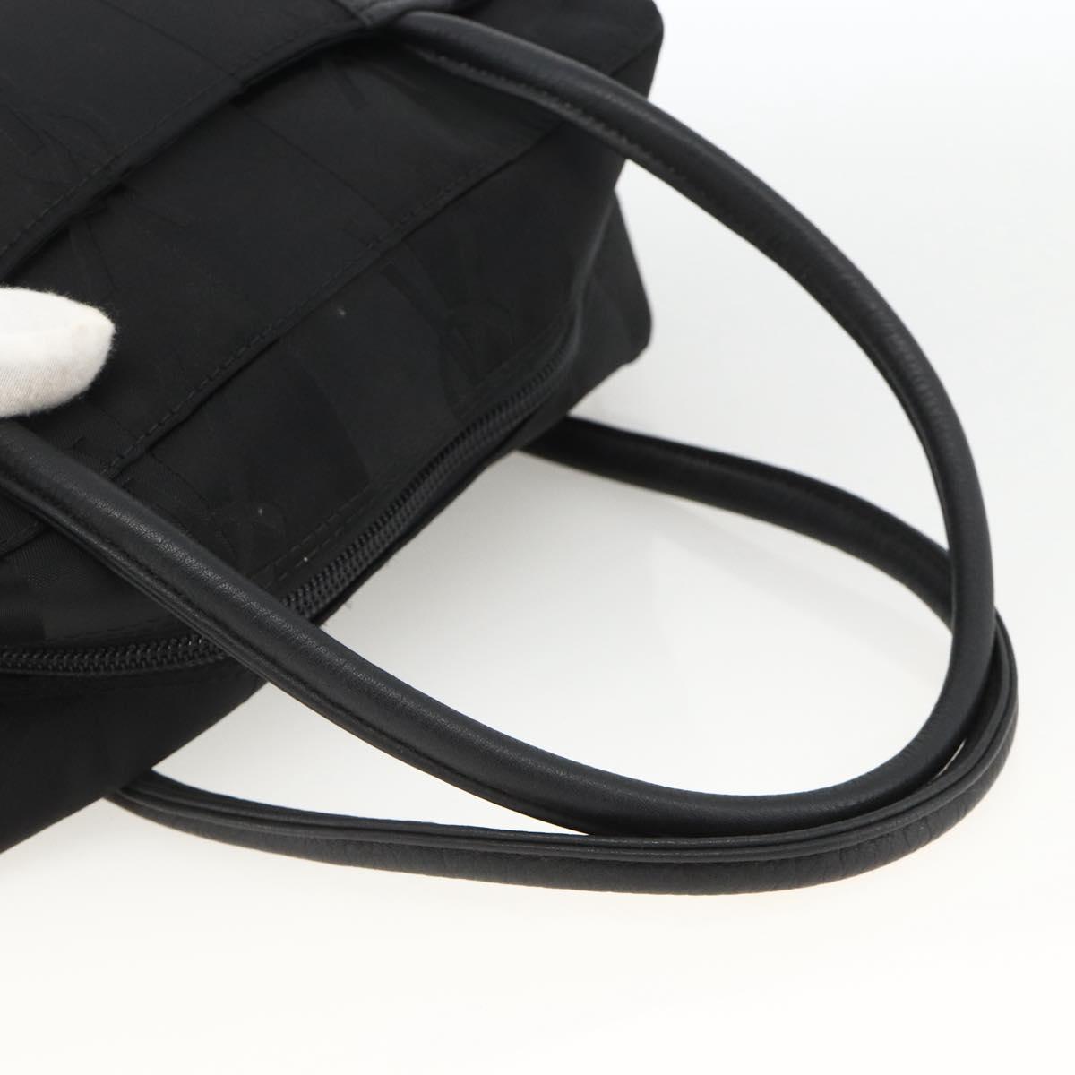 SAINT LAURENT Cassandra Tote Bag Canvas Black Silver Auth YKZ573A
