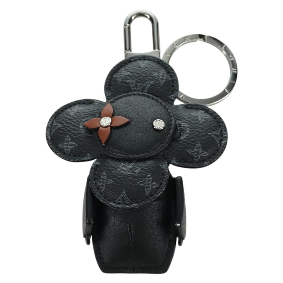 LOUIS VUITTON Monogram Eclipse Porte Cles de Vivienne MP1998 LV Auth YKZ575SAM