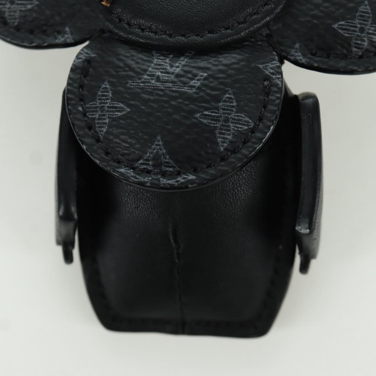 LOUIS VUITTON Monogram Eclipse Porte Cles de Vivienne MP1998 LV Auth YKZ575SAM