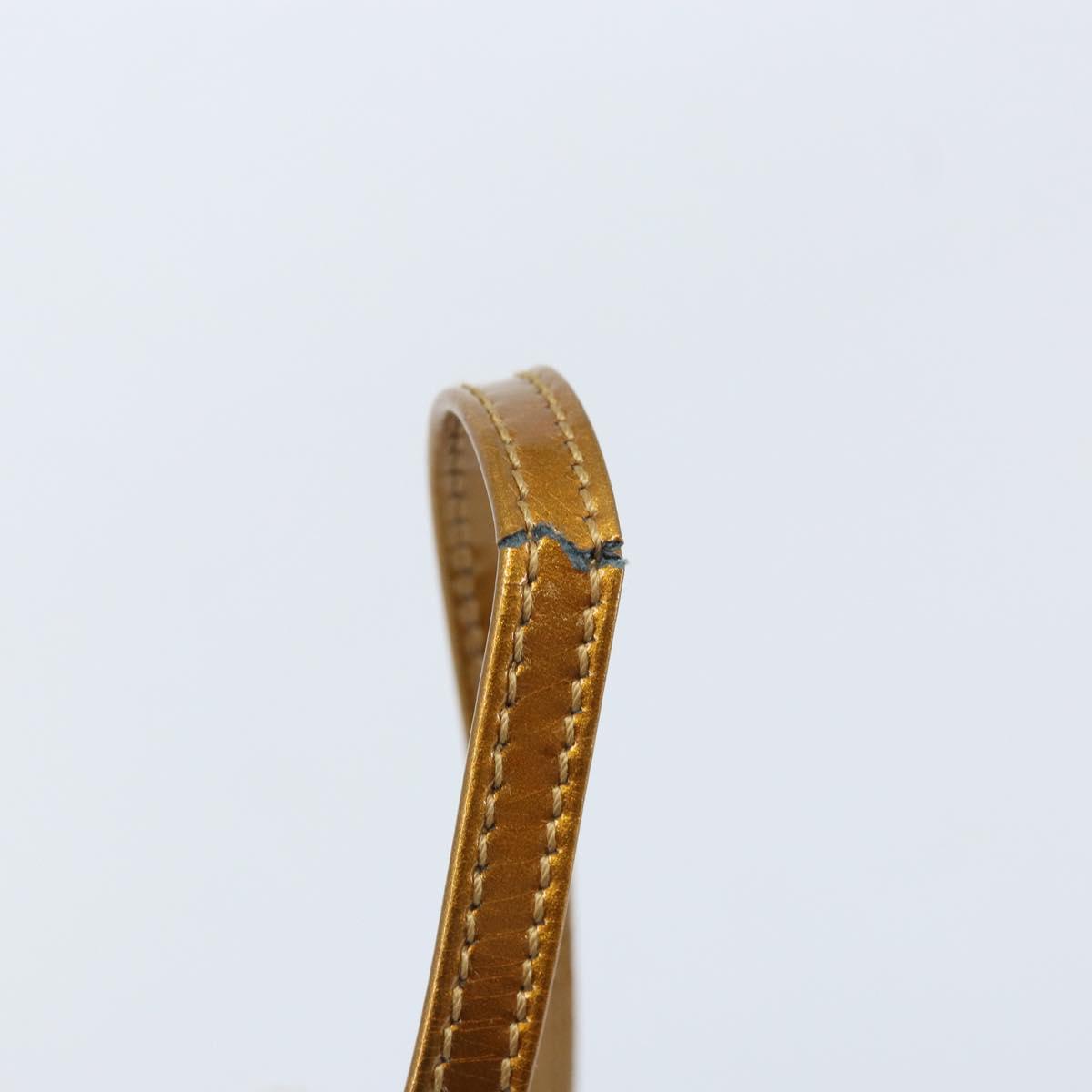 GUCCI Bamboo Bag Patent leather 2way Gold Tone 005 2046 0322 Auth YKZ590