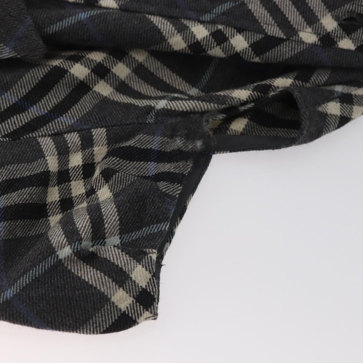 BURBERRY Nova Check One Piece Blue Label Canvas Gray Auth YKZ605A