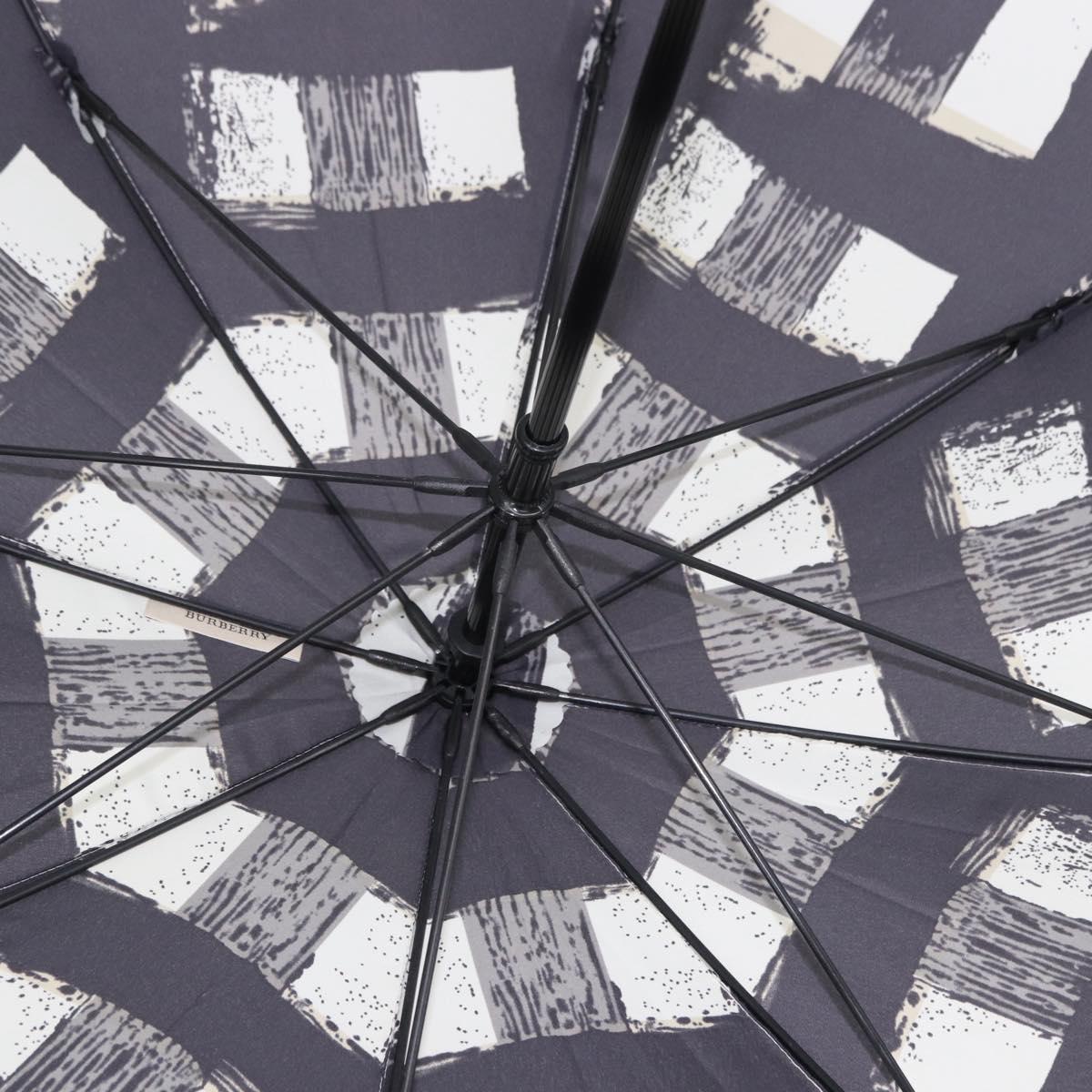 BURBERRY Nova Check Umbrella Nylon Gray Auth YKZ611A