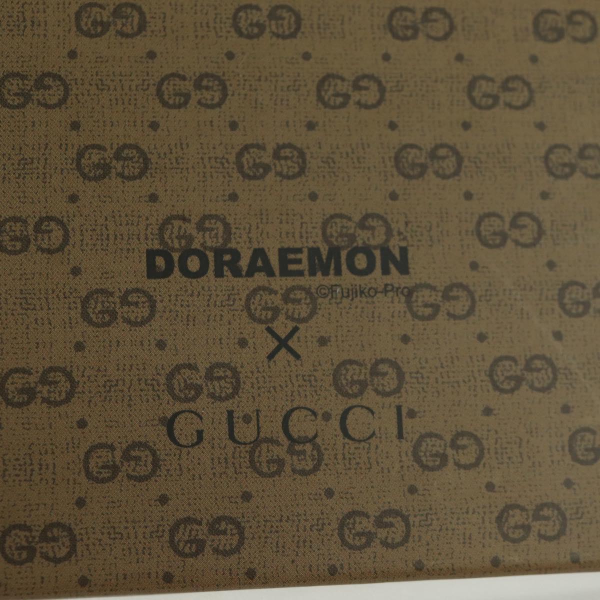 GUCCI GG Supreme Doraemon collaboration Sticky PVC Beige Auth YKZ612M