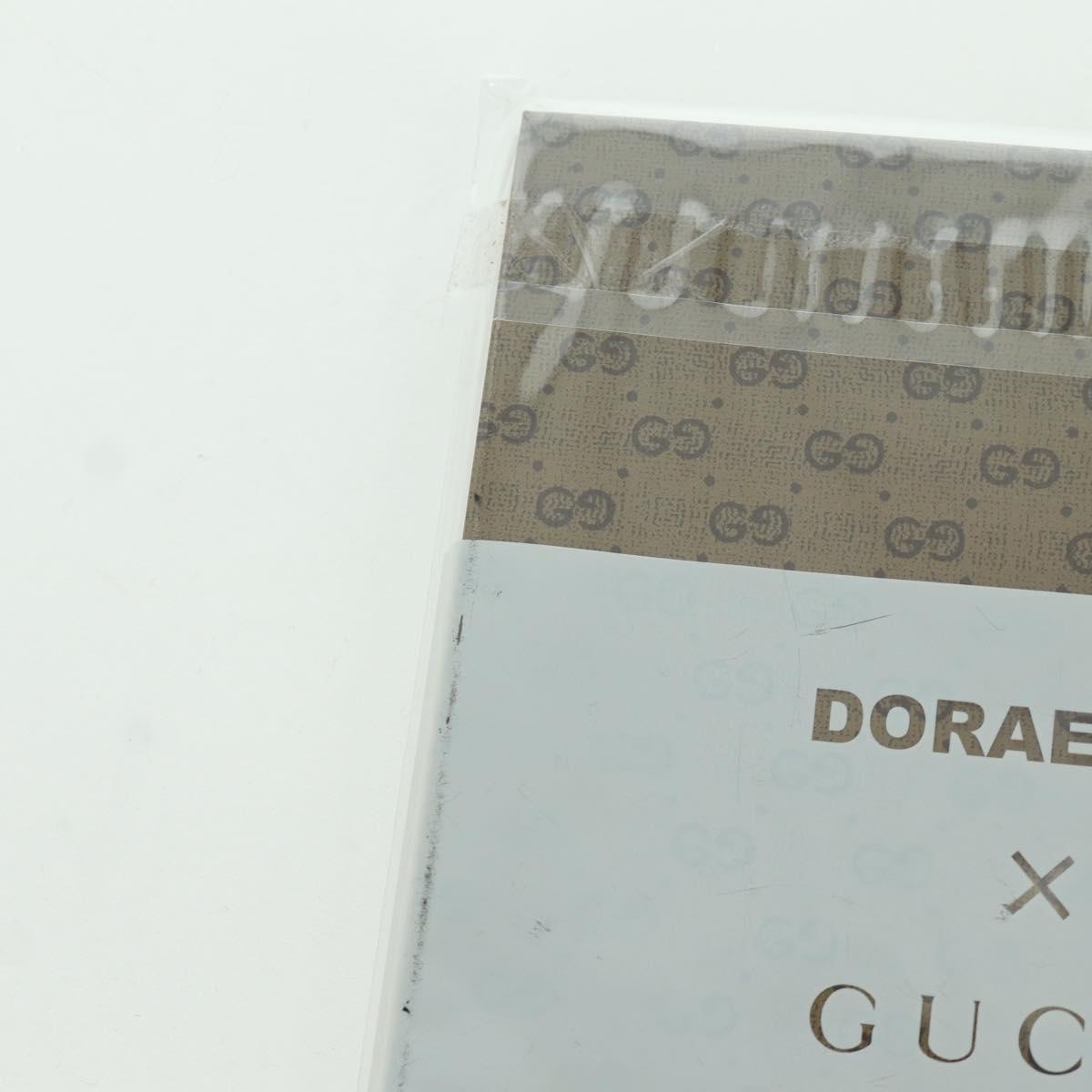 GUCCI GG Supreme Notebook Doraemon Collaboration PVC Beige Auth YKZ613M