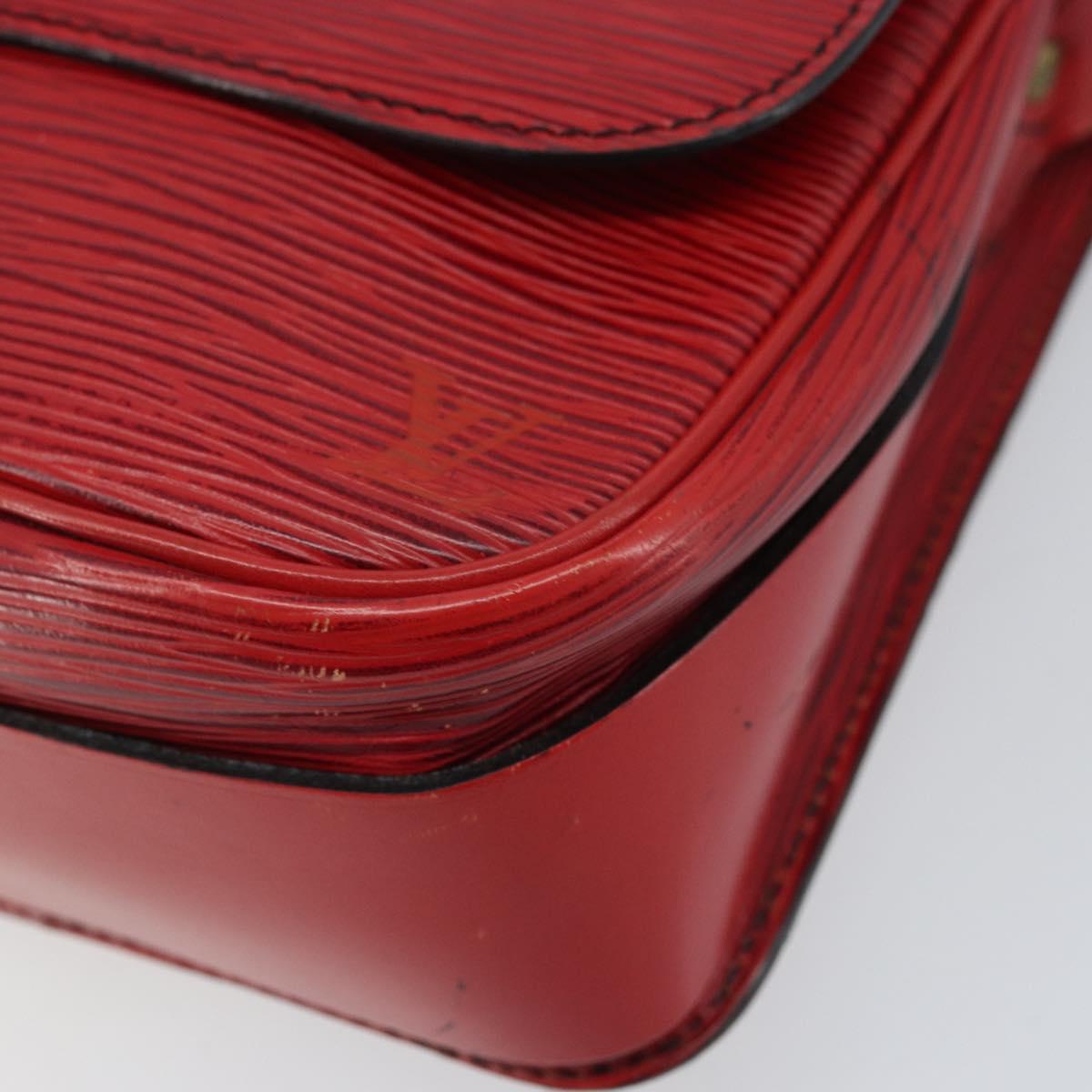 LOUIS VUITTON Epi Cartesier MM Shoulder Bag Red M52247 LV Auth YKZ616