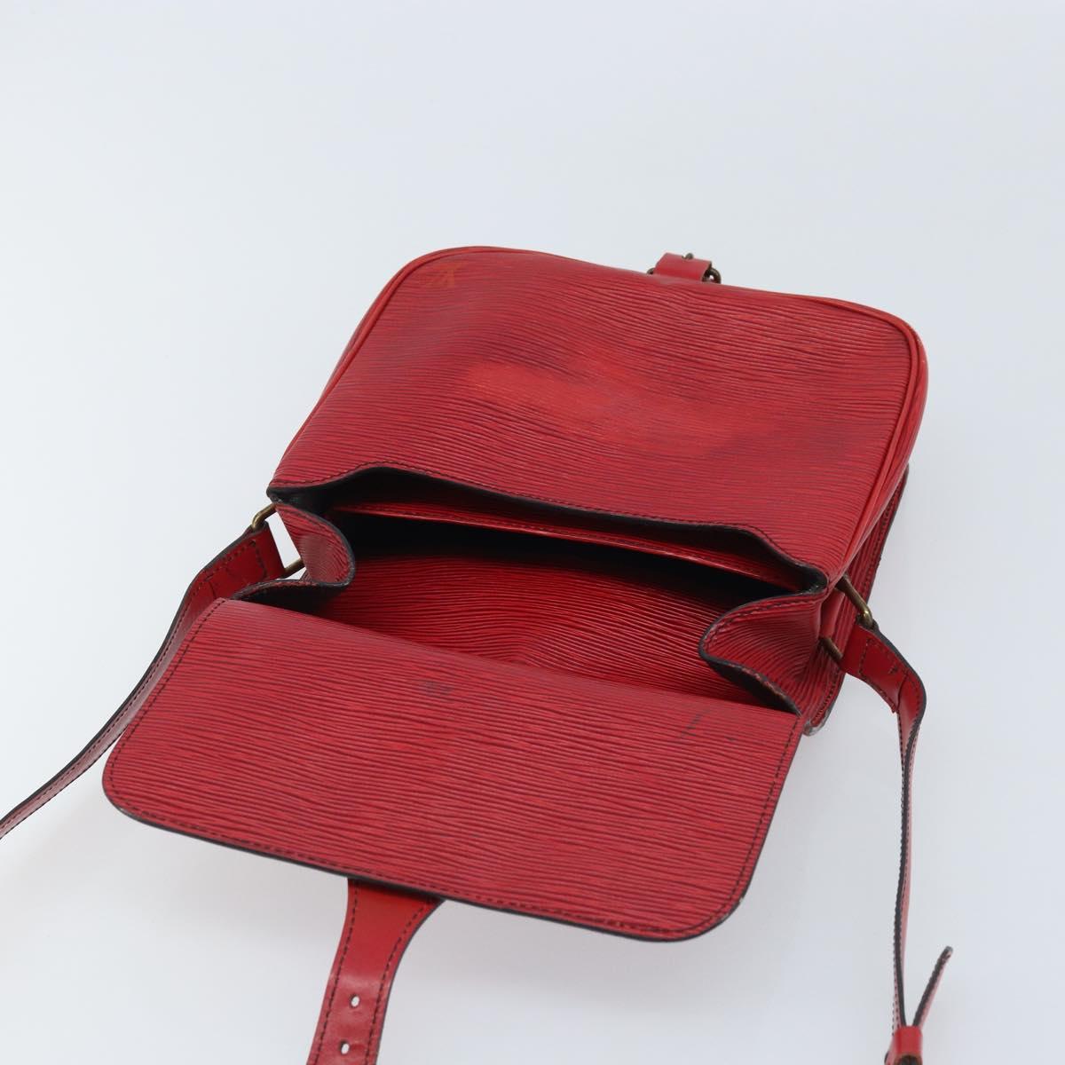 LOUIS VUITTON Epi Cartesier MM Shoulder Bag Red M52247 LV Auth YKZ616