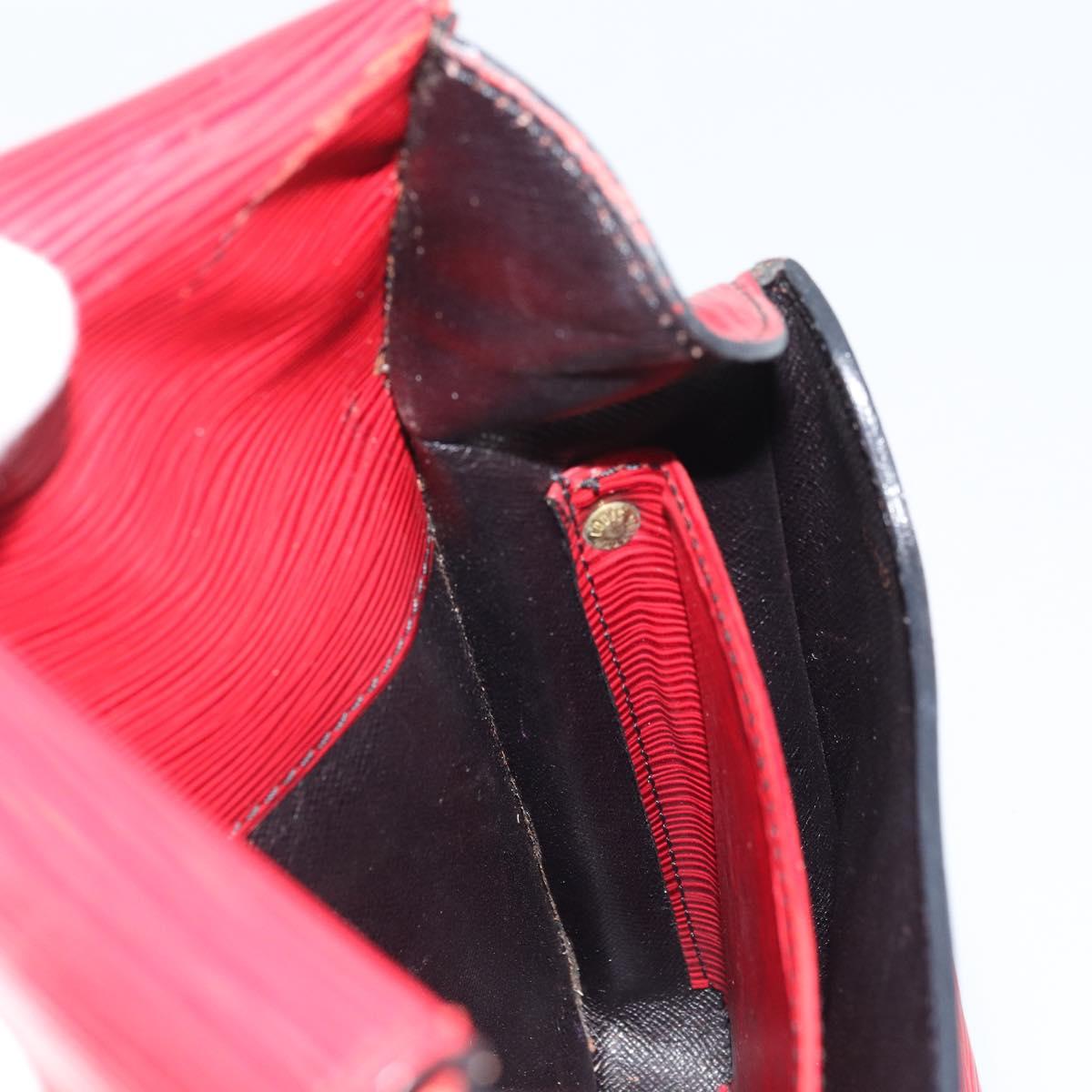 LOUIS VUITTON Epi Cartesier MM Shoulder Bag Red M52247 LV Auth YKZ616