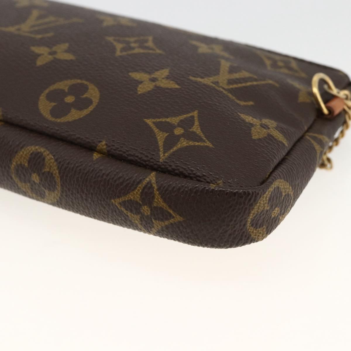 LOUIS VUITTON Monogram Sac shopping pouch Pouch LV Auth YKZ620