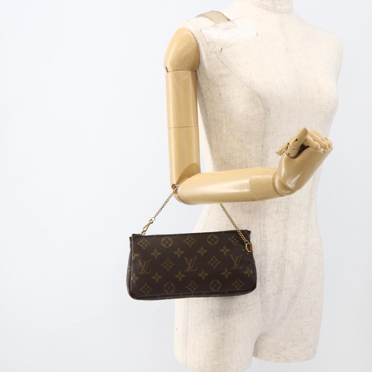 LOUIS VUITTON Monogram Sac shopping pouch Pouch LV Auth YKZ620